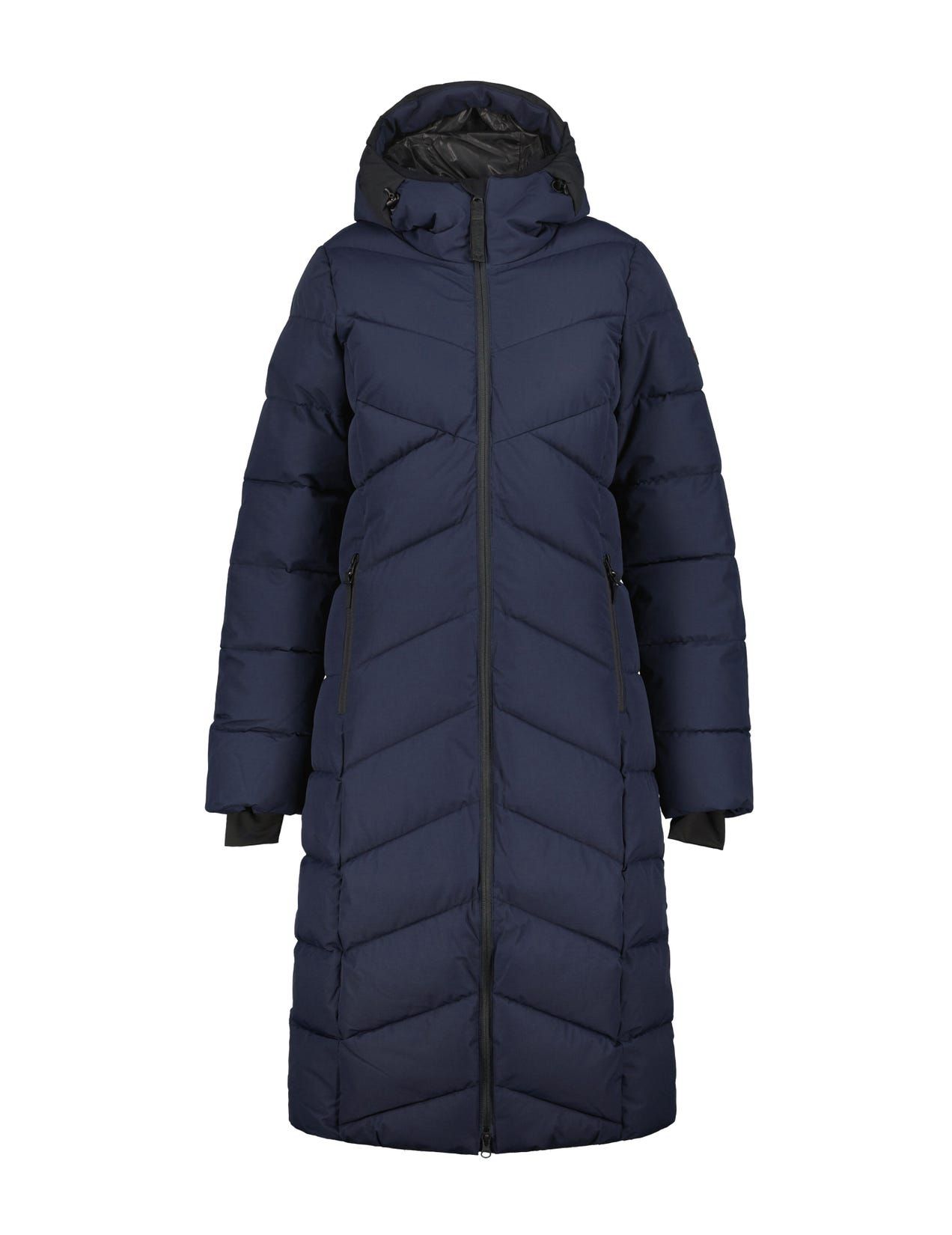 Dark Blue Women Icepeak Partridge Coat | USA-THI701842