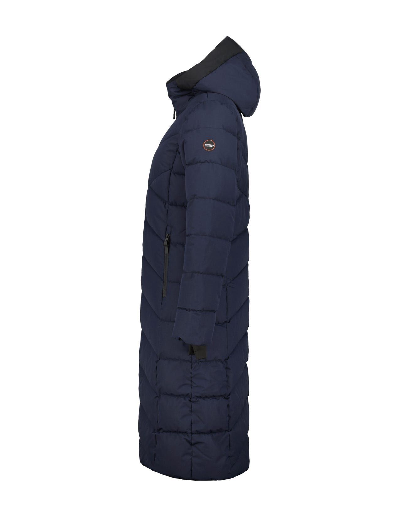 Dark Blue Women Icepeak Partridge Coat | USA-THI701842