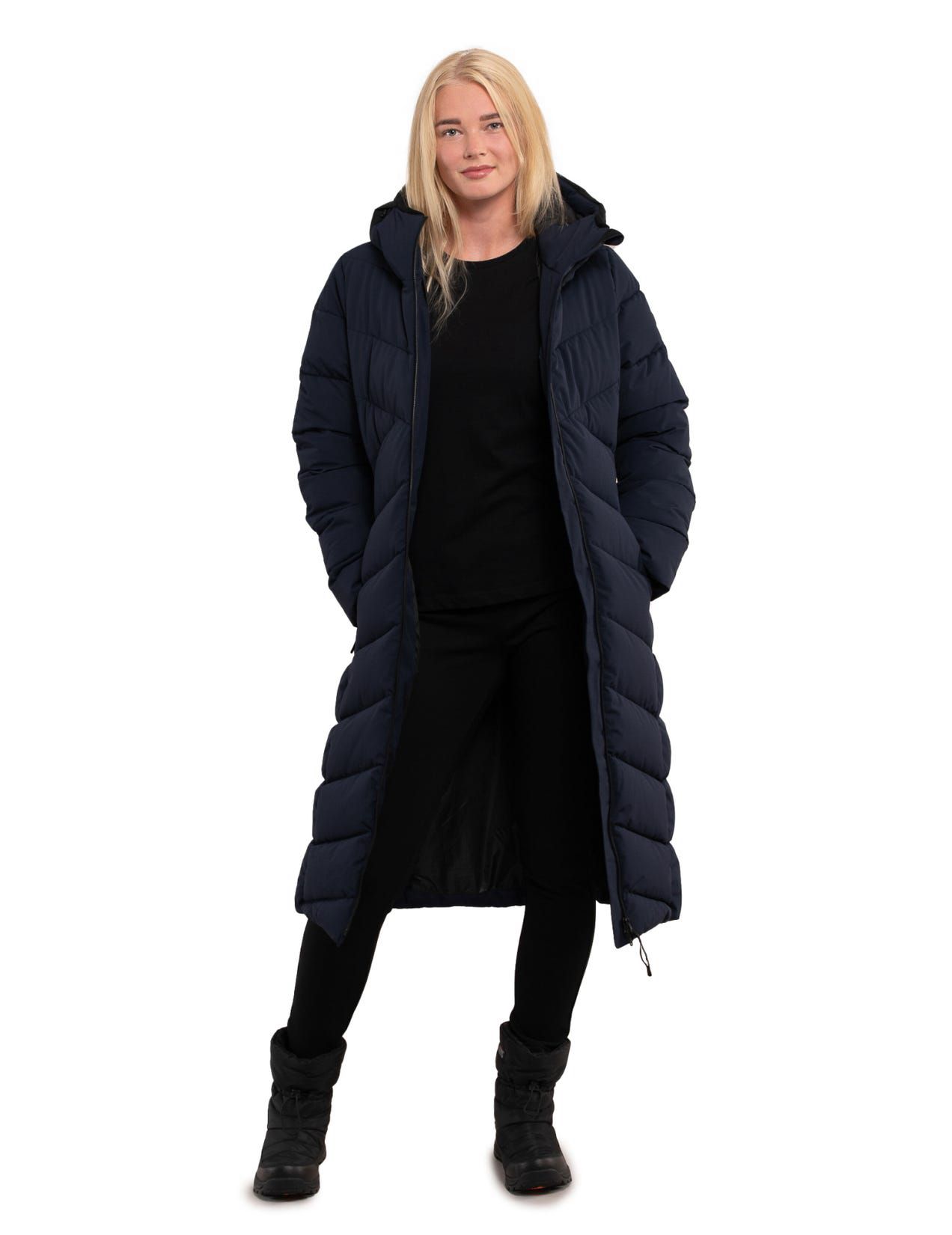 Dark Blue Women Icepeak Partridge Coat | USA-THI701842