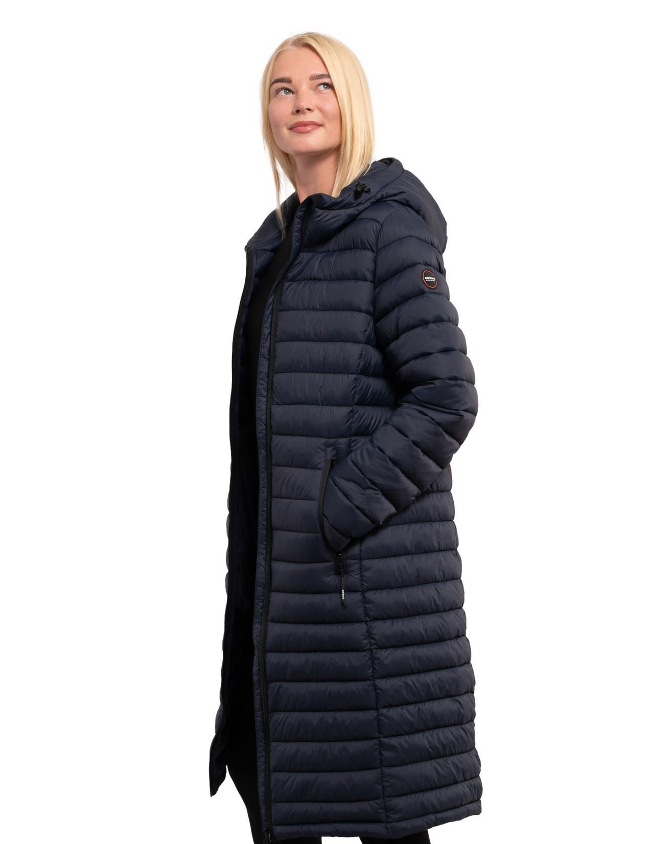 Dark Blue Women Icepeak Perla Coat | USA-YUK904681