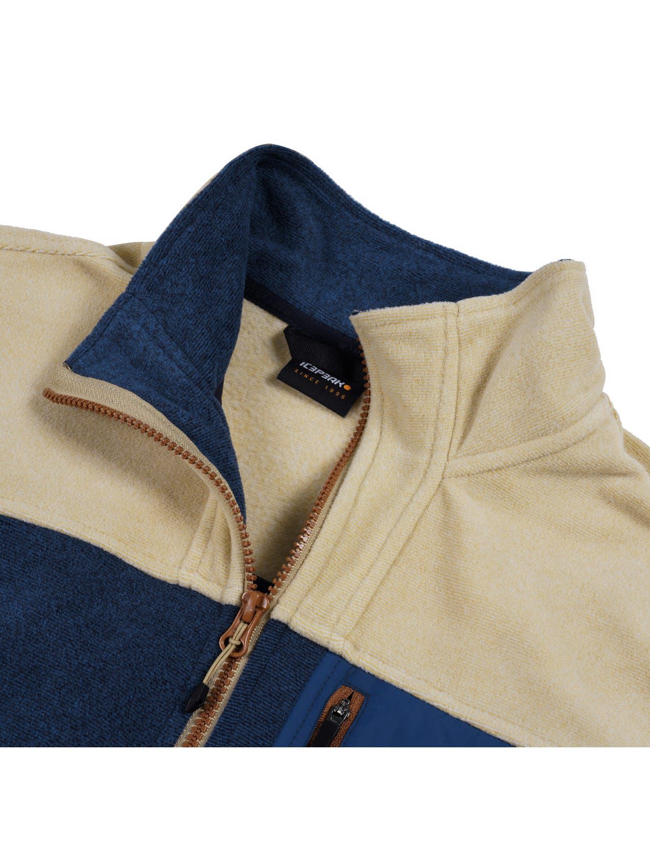 Dark Blue / Beige Men Icepeak Maxwell Jacket | USA-FZE205748