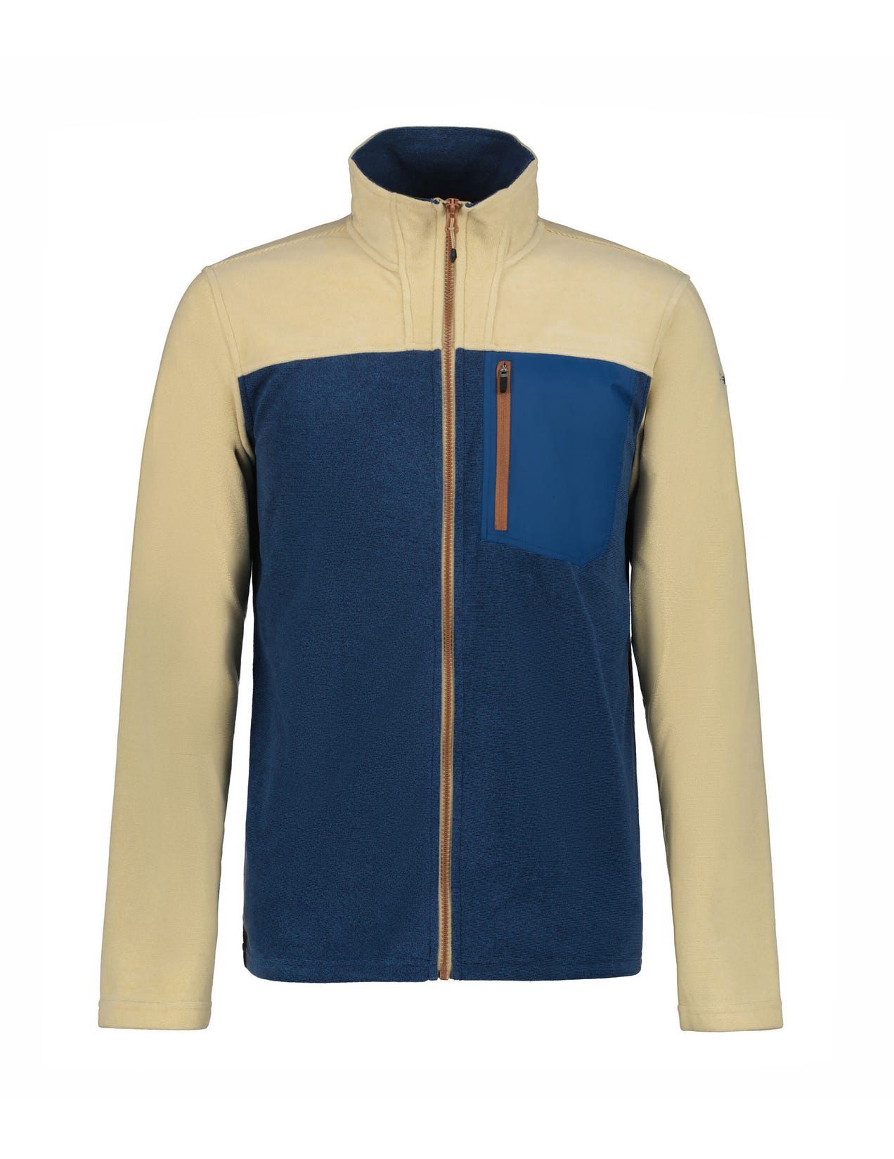 Dark Blue / Beige Men Icepeak Maxwell Jacket | USA-FZE205748