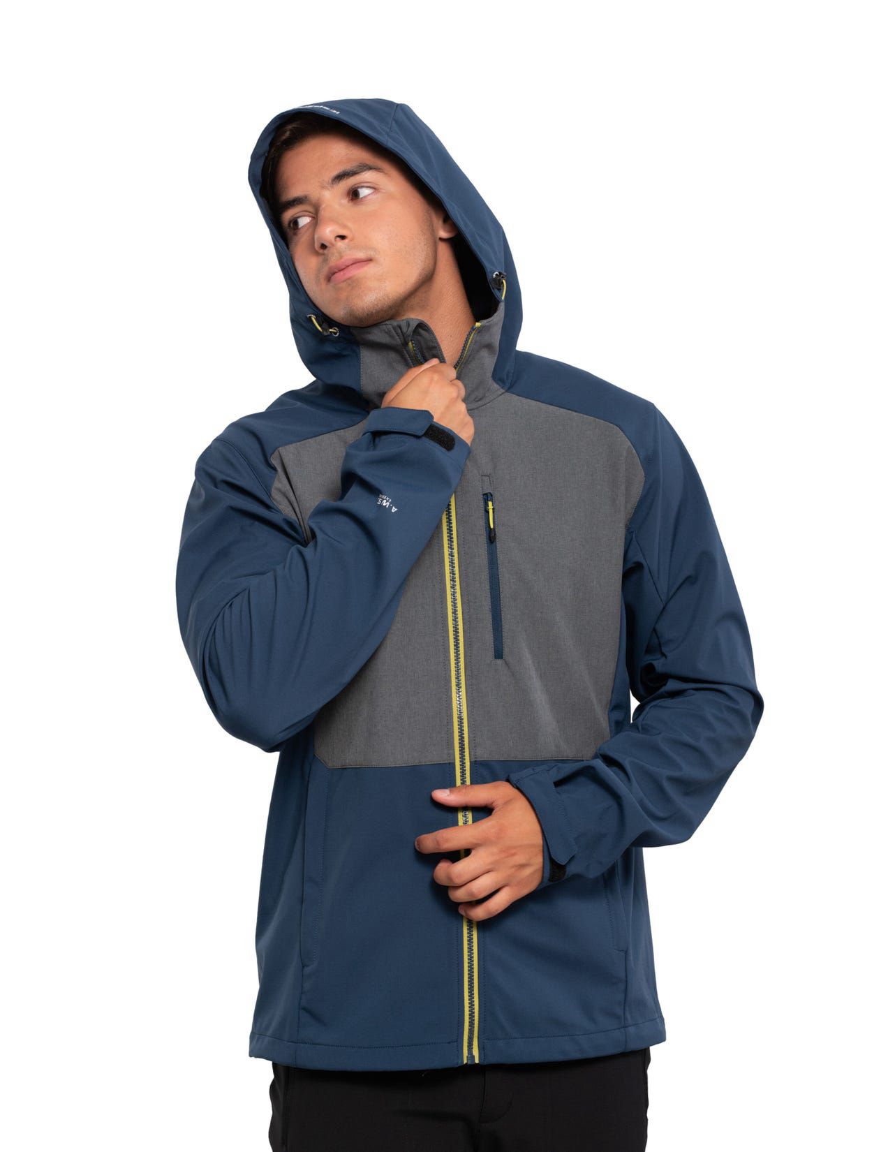 Dark Blue / Grey Men Icepeak Buxton Softshell Jacket | USA-KXP816739