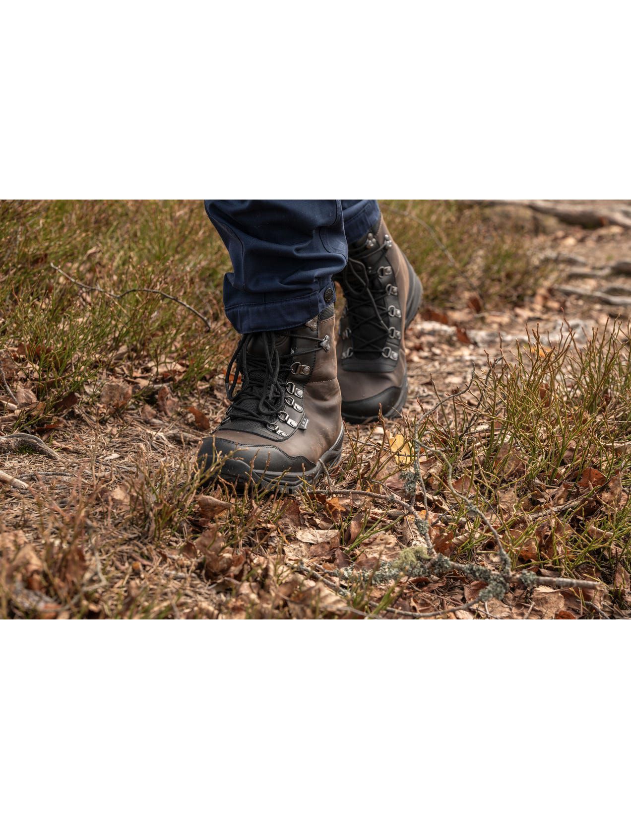 Dark Brown Men Icepeak Aosta Mid-cut Hiking Boots | USA-FGR243705