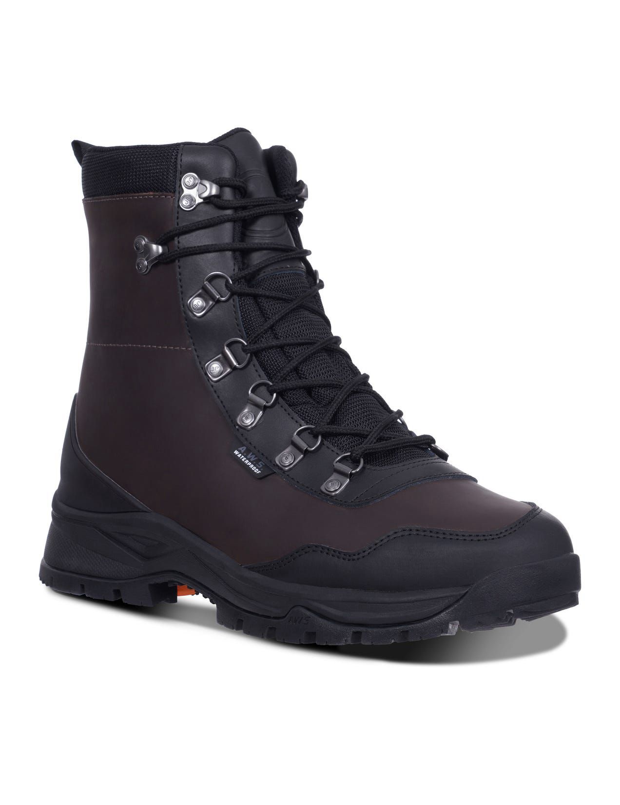 Dark Brown Men Icepeak Aosta Mid-cut Hiking Boots | USA-FGR243705