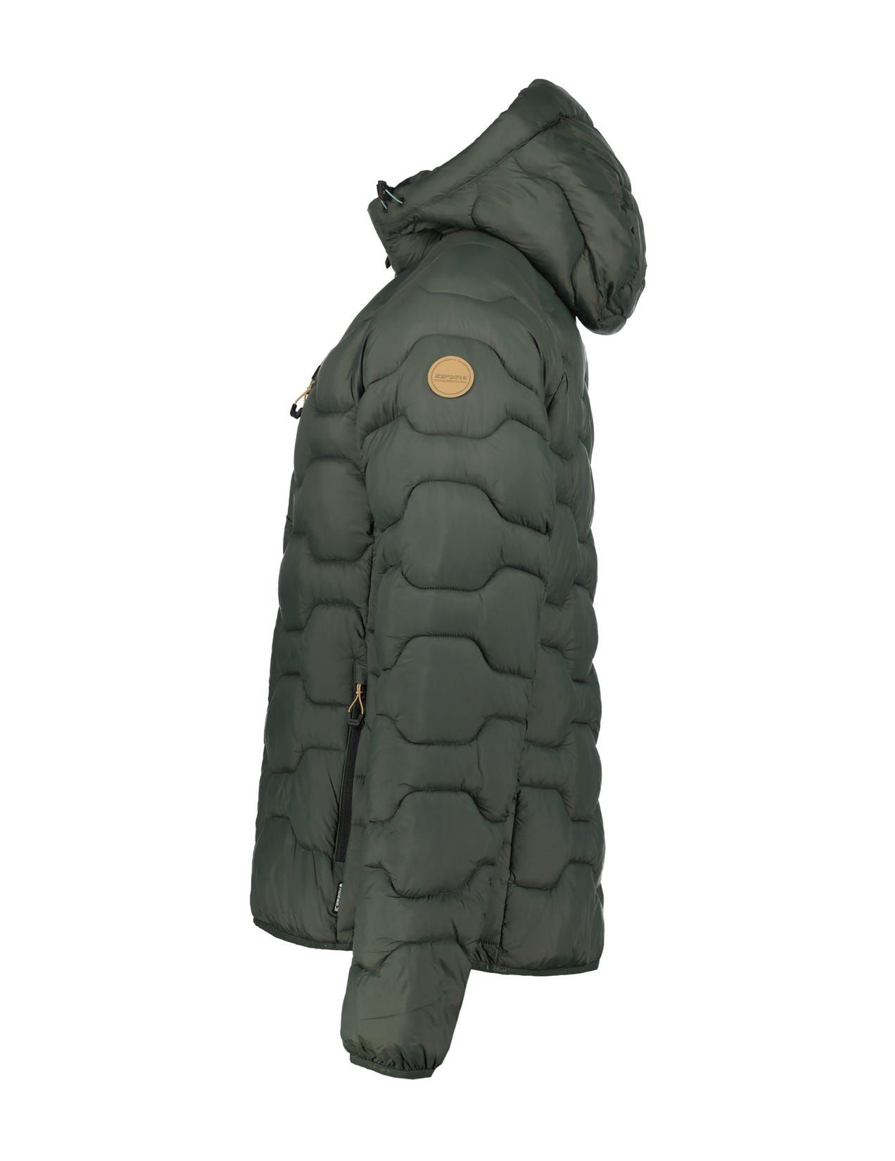 Dark Green Men Icepeak Branch Winter Jacket | USA-CPR014892