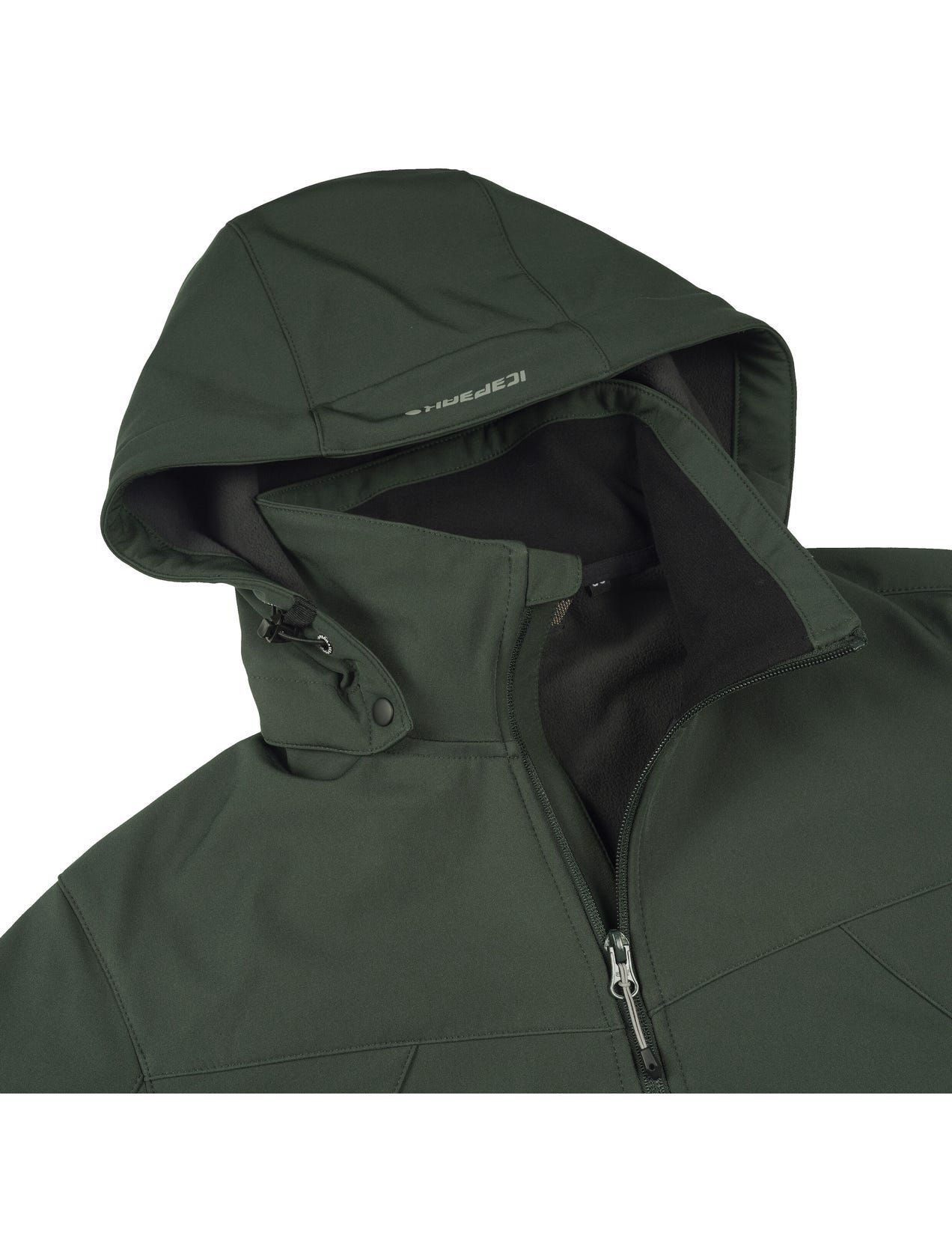 Dark Green Men Icepeak Brimfield Light Softshell Jacket | USA-FMK827650