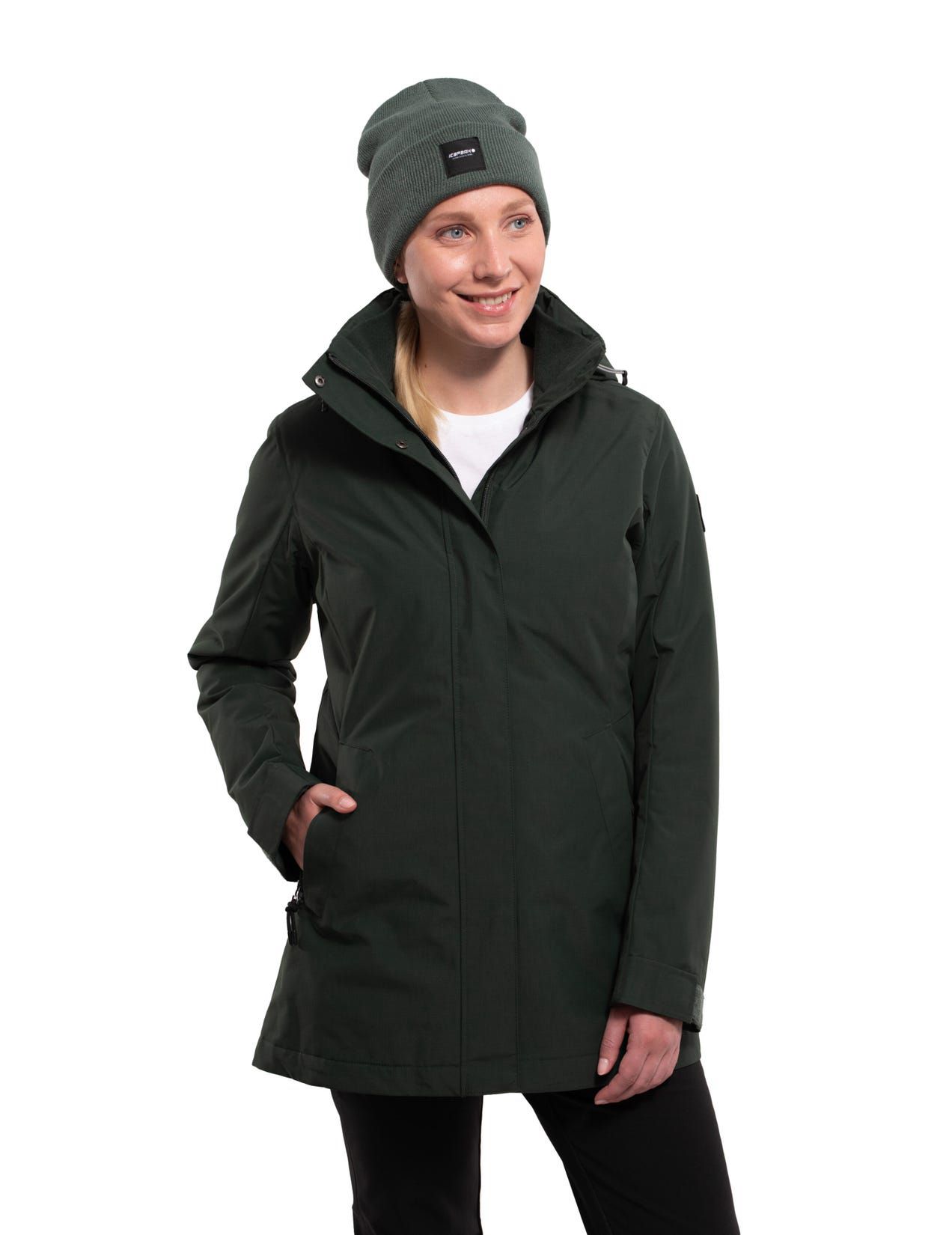 Dark Green Women Icepeak Alna Winter Jacket | USA-DRU714835