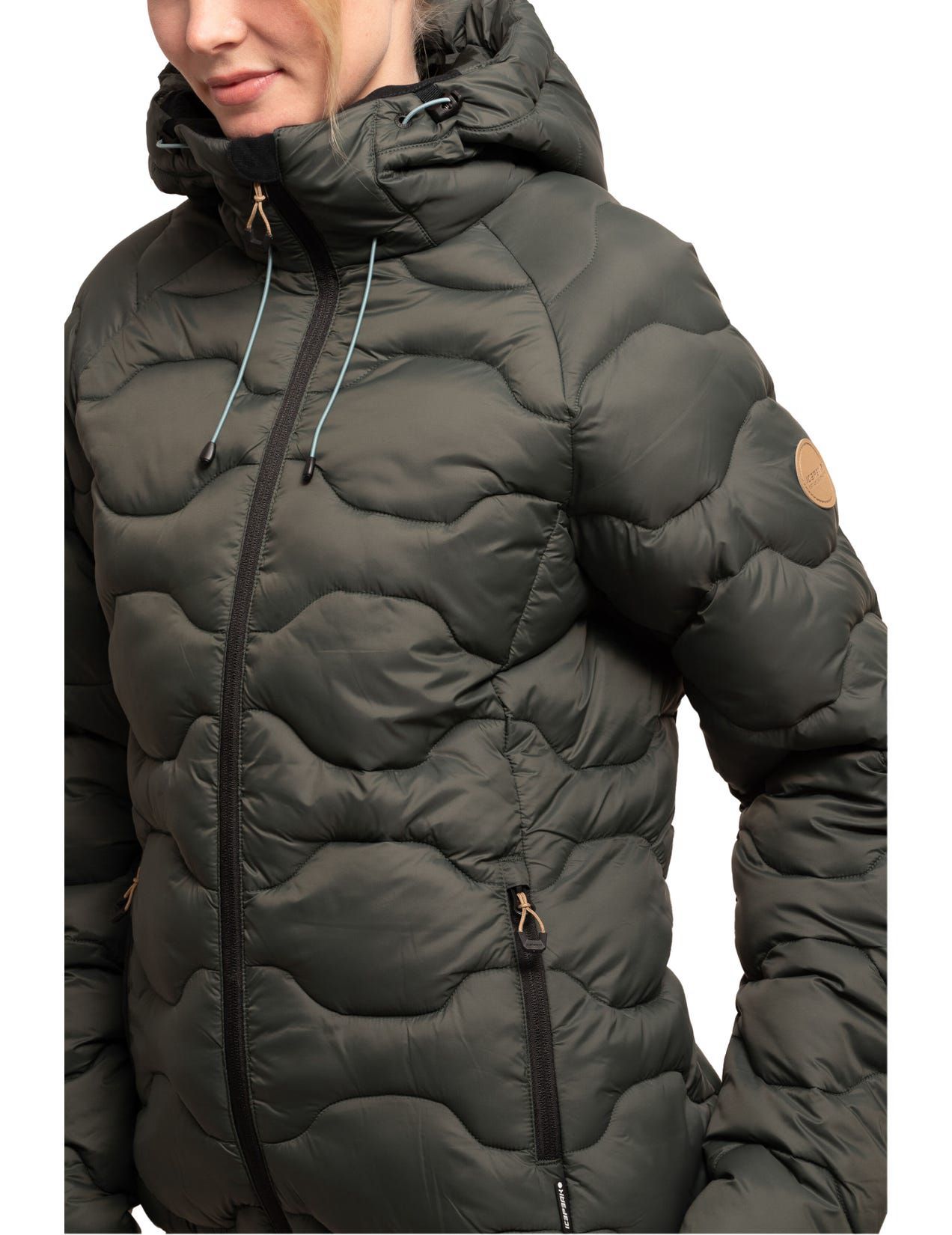 Dark Green Women Icepeak Blackey Winter Jacket | USA-QPD256791