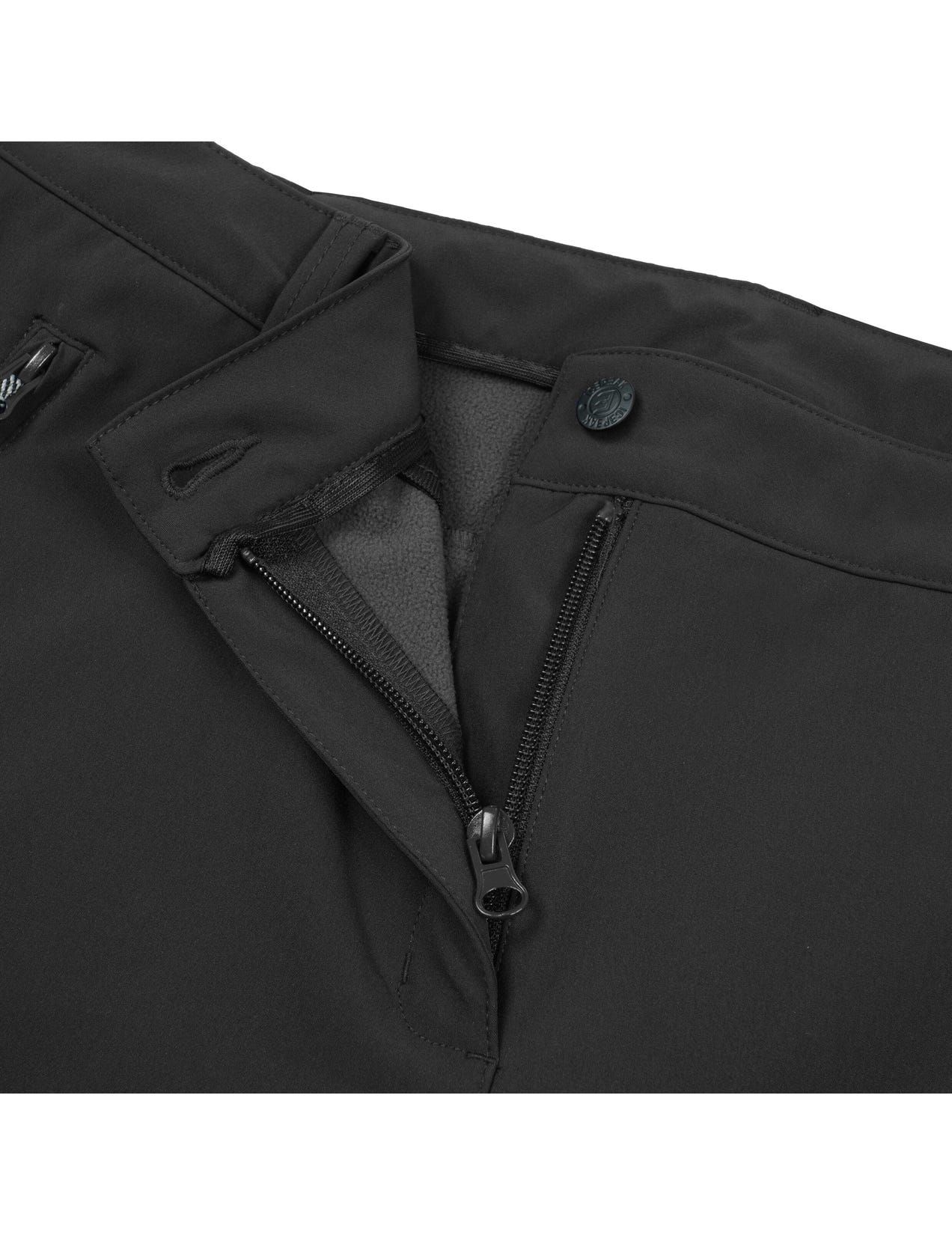 Dark Grey Women Icepeak Argonia Softshell With A Thin Fleece Lining Pants | USA-UHP698701