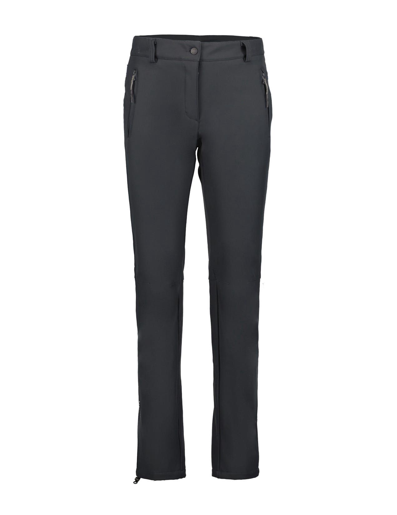 Dark Grey Women Icepeak Argonia Softshell With A Thin Fleece Lining Pants | USA-UHP698701