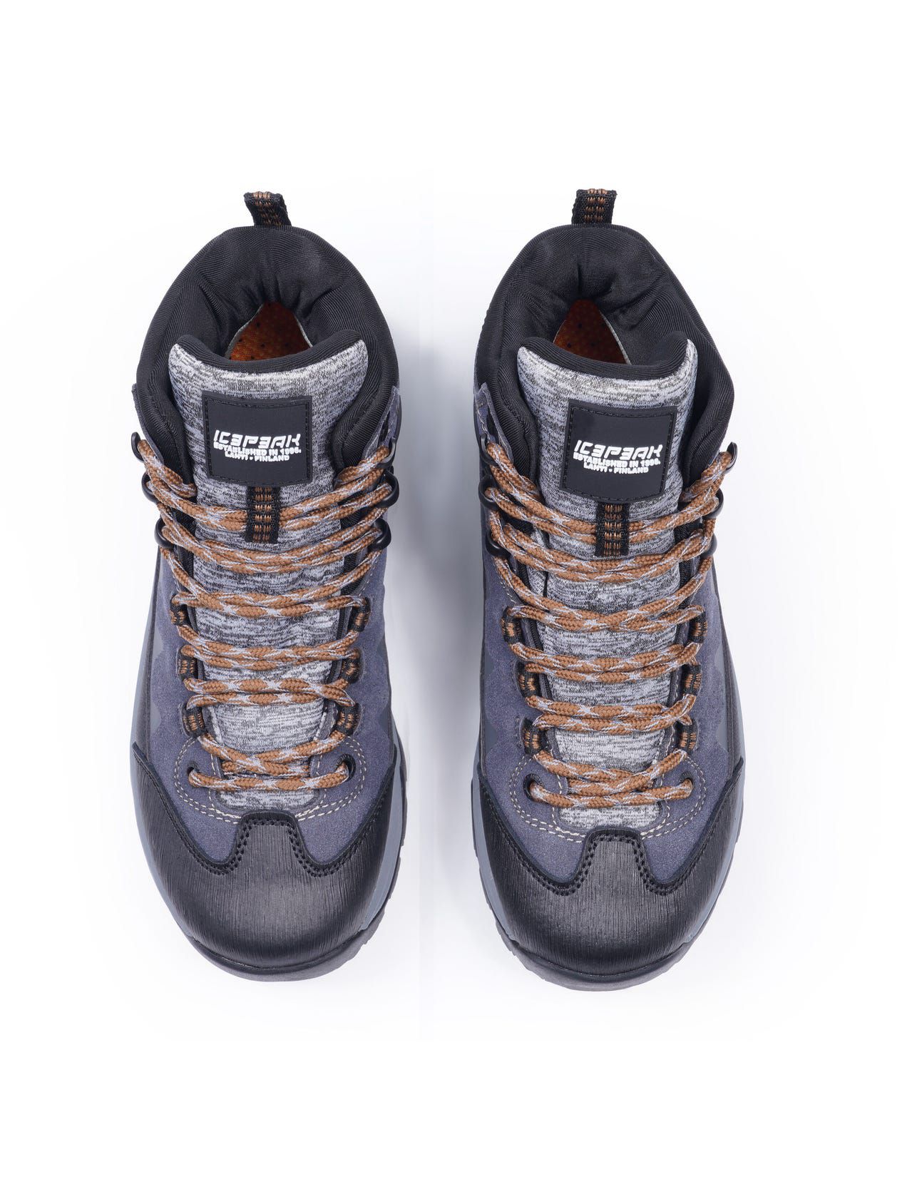 Dark Grey Women Icepeak Wynnes Mid-cut Hiking Boots | USA-JOU512394