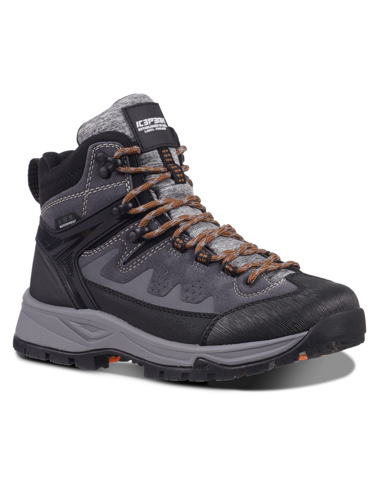 Dark Grey Women Icepeak Wynnes Mid-cut Hiking Boots | USA-JOU512394