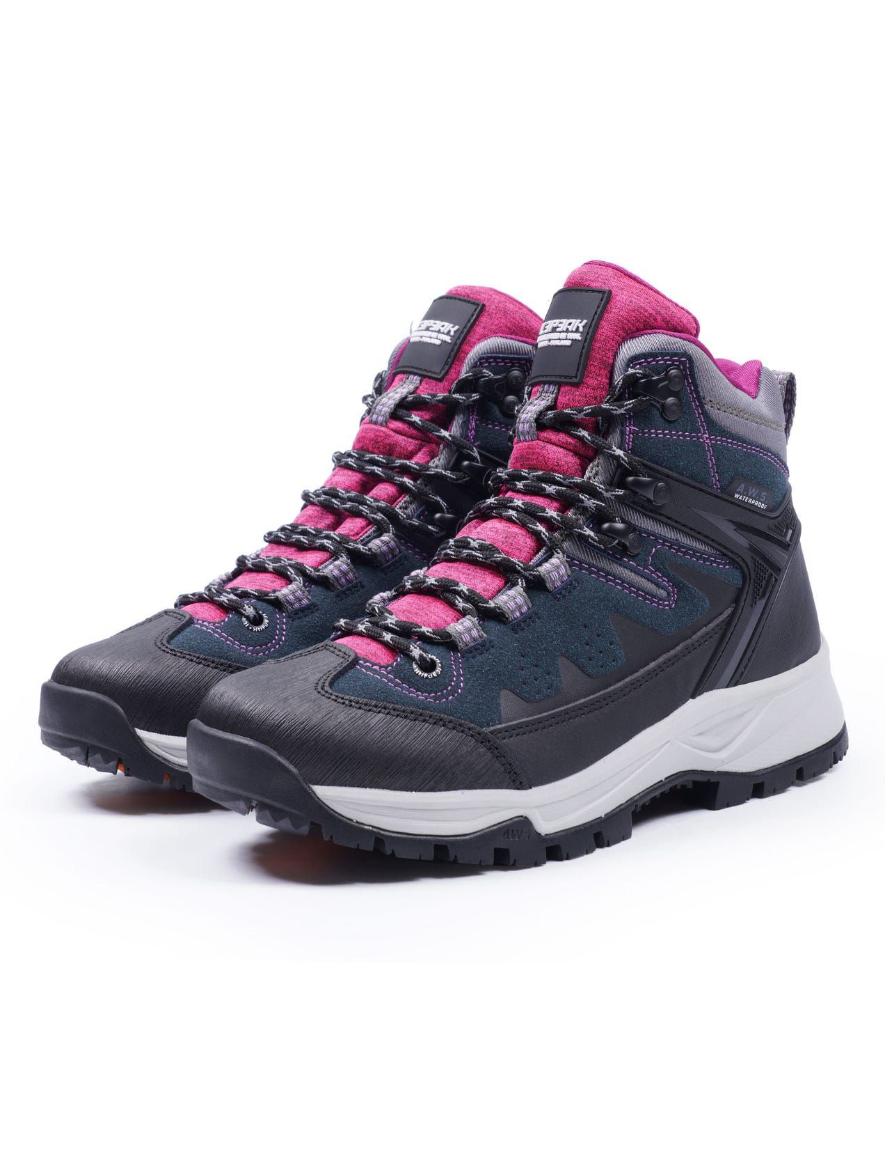 Dark Grey Women Icepeak Wynnes Mid-cut Hiking Boots | USA-WLZ714923