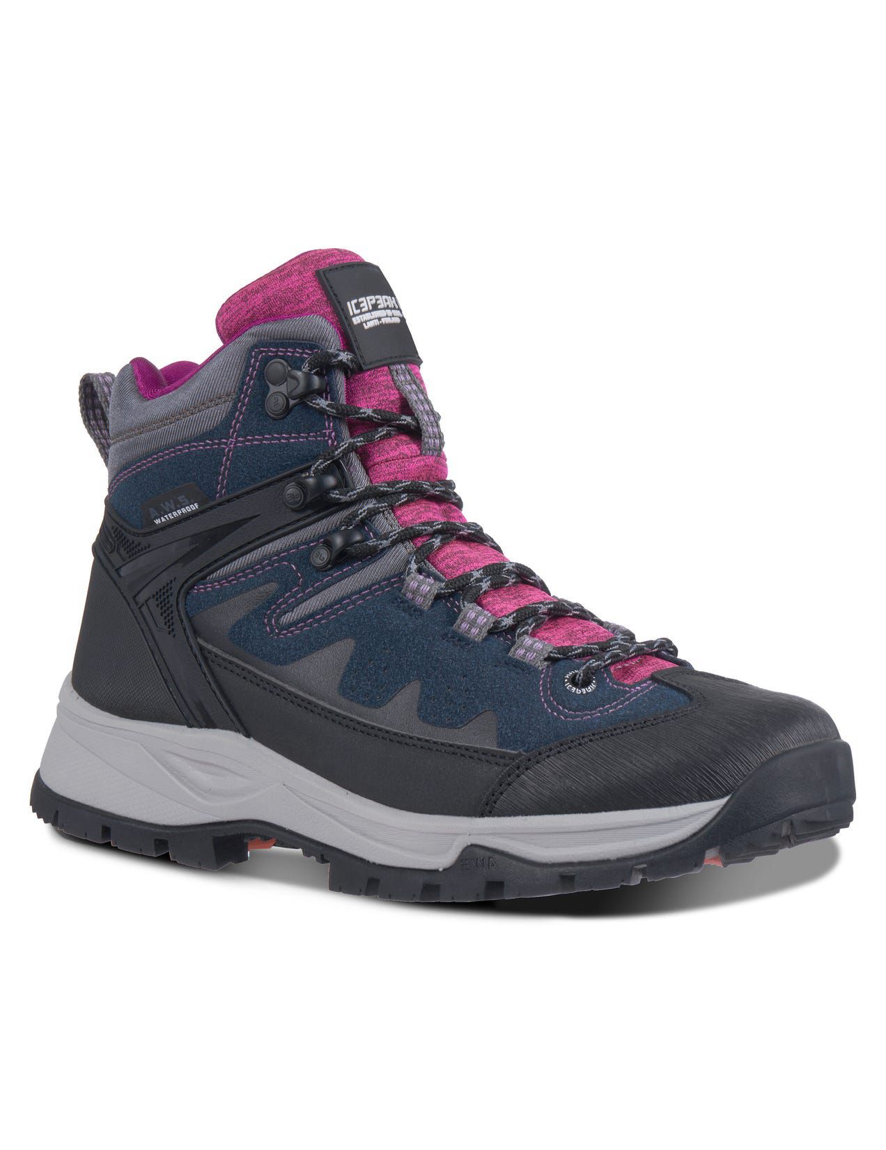 Dark Grey Women Icepeak Wynnes Mid-cut Hiking Boots | USA-WLZ714923