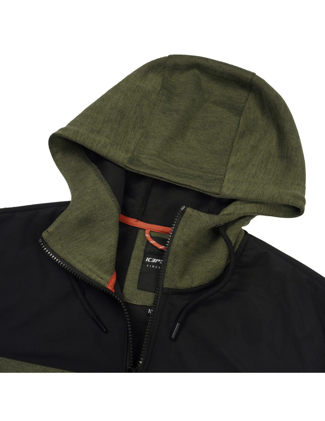 Dark Olive Men Icepeak Agar Midlayer Jacket | USA-YOR137956