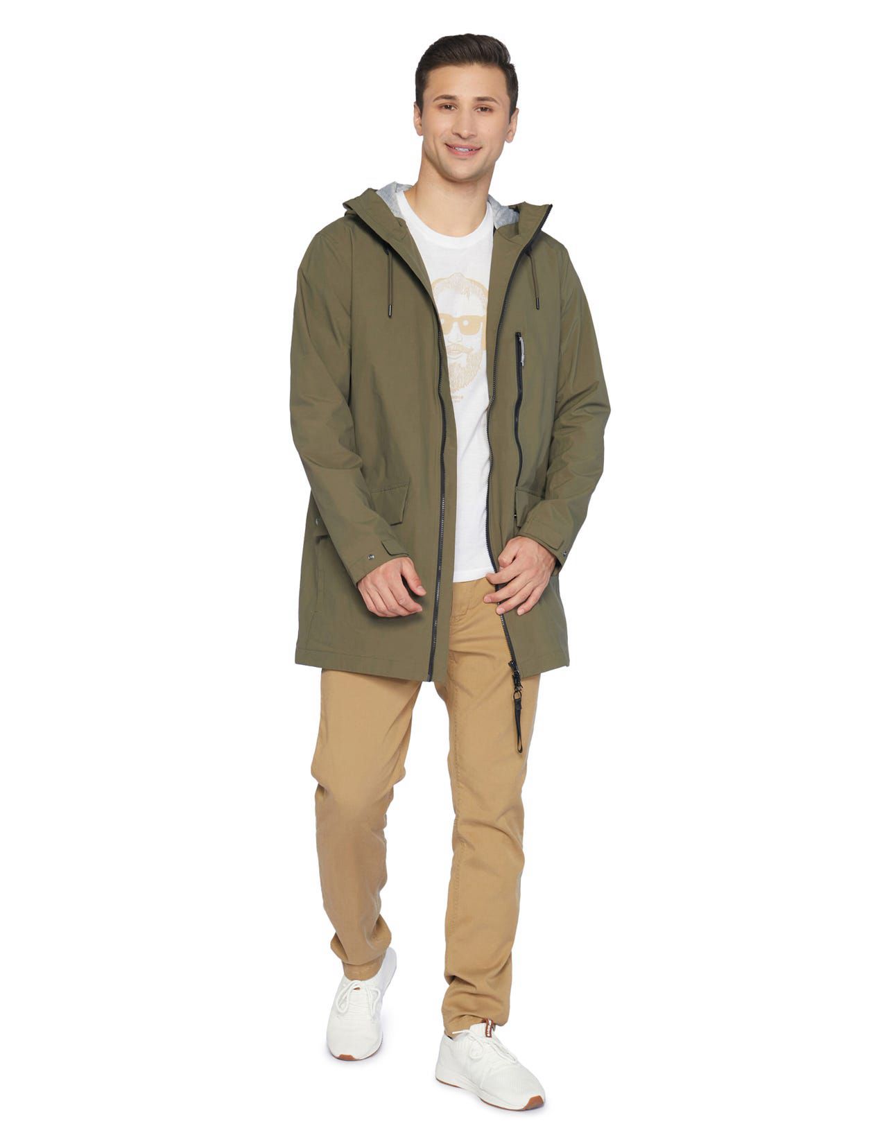 Dark Olive Men Icepeak Alnar Water-repellent Parka | USA-BCF158309