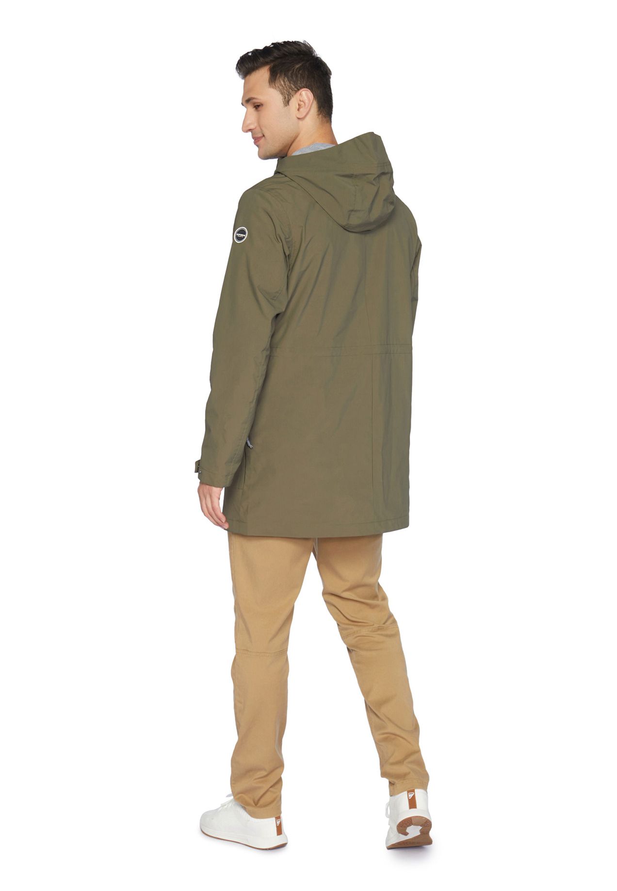 Dark Olive Men Icepeak Alnar Water-repellent Parka | USA-BCF158309