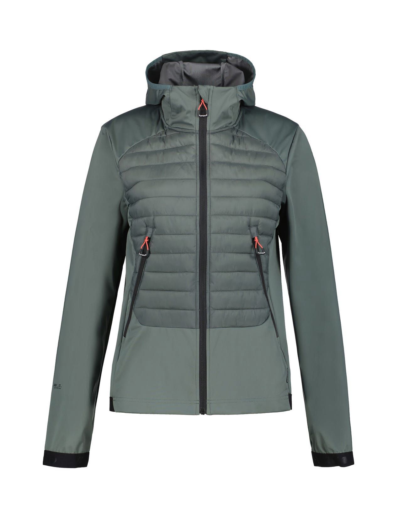 Dark Olive Women Icepeak Deerton Softshell Jacket | USA-FPZ936472