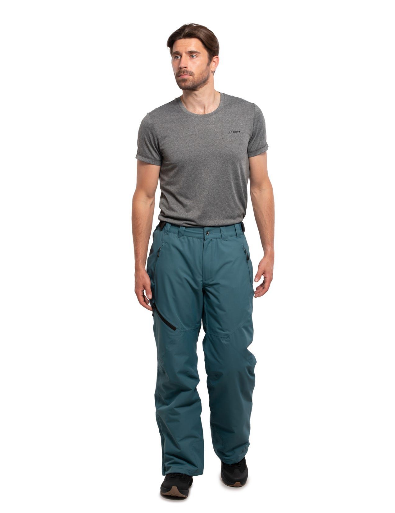 Dark Turquoise Men Icepeak Colman Waterproof Wadded Ski Pants | USA-AYN621408