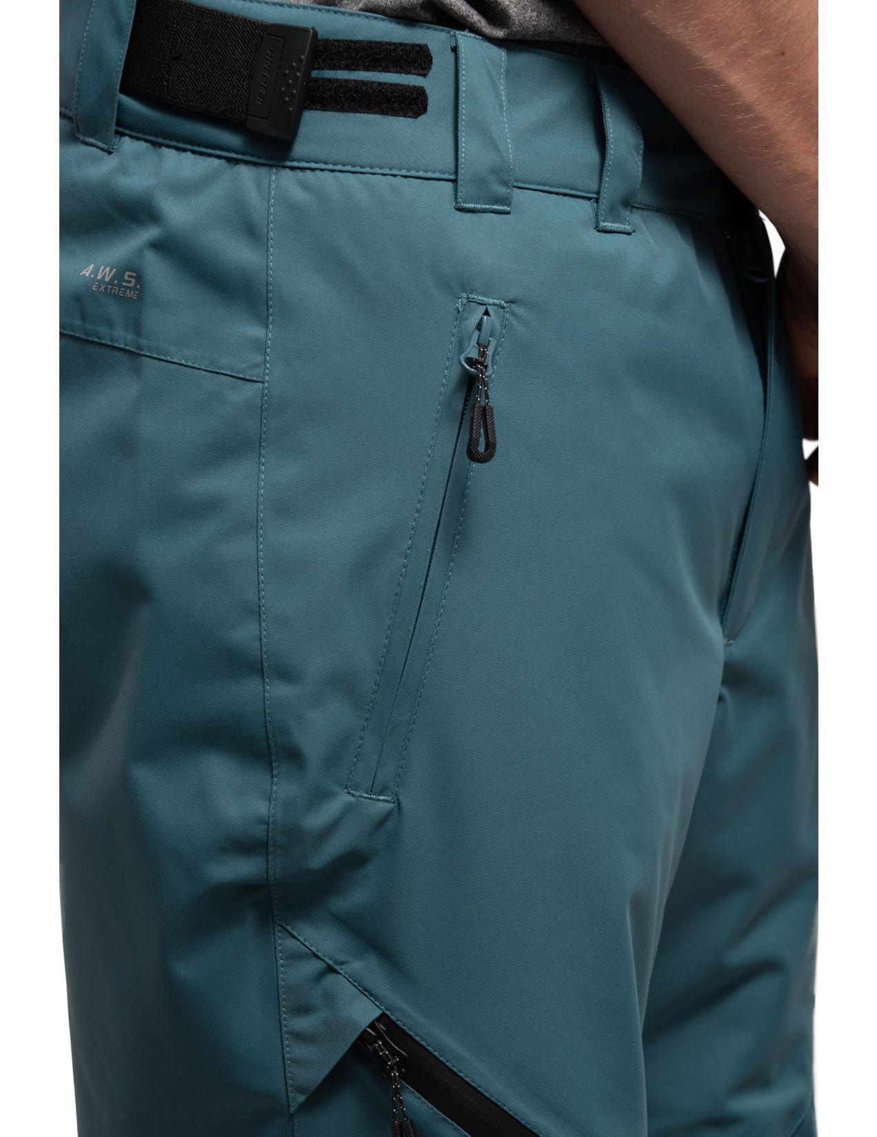 Dark Turquoise Men Icepeak Colman Waterproof Wadded Ski Pants | USA-AYN621408