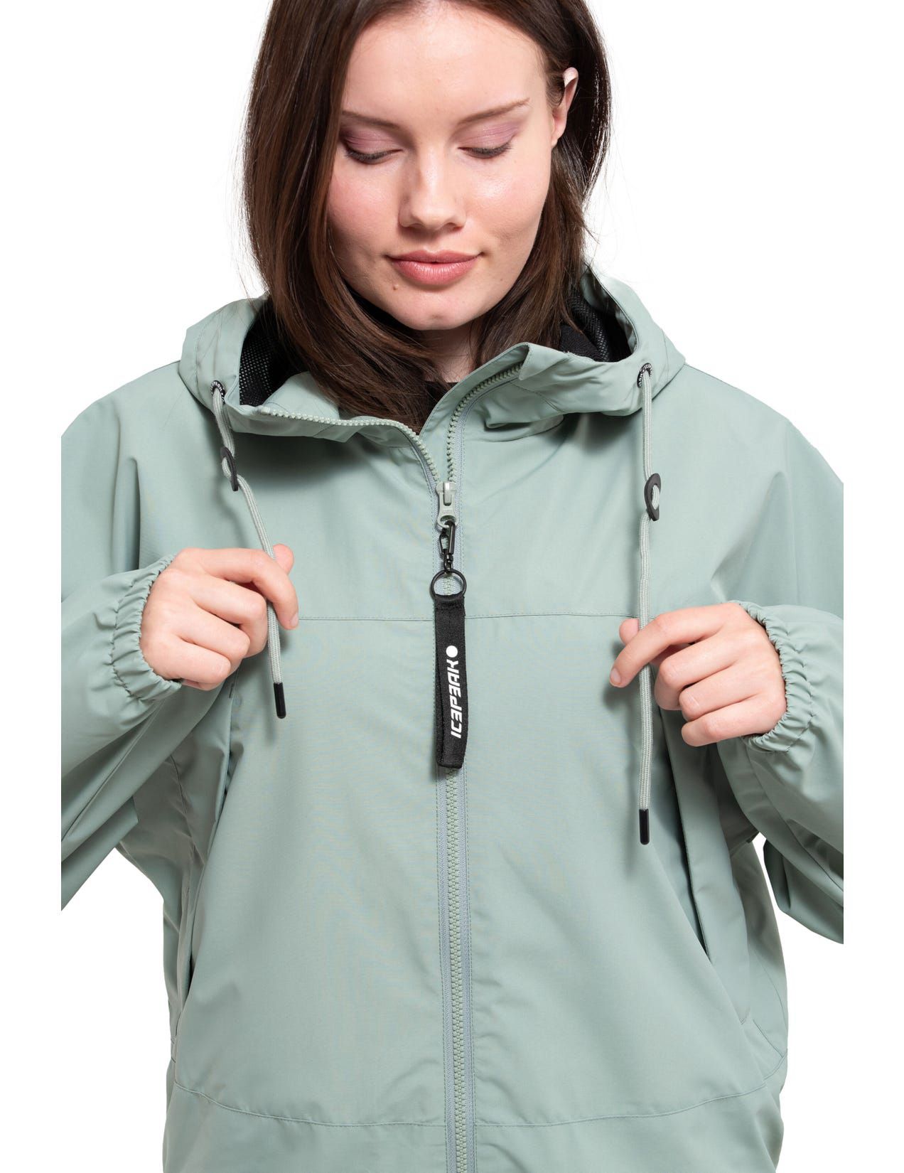 Green Women Icepeak Aalek Jacket | USA-JSN952834