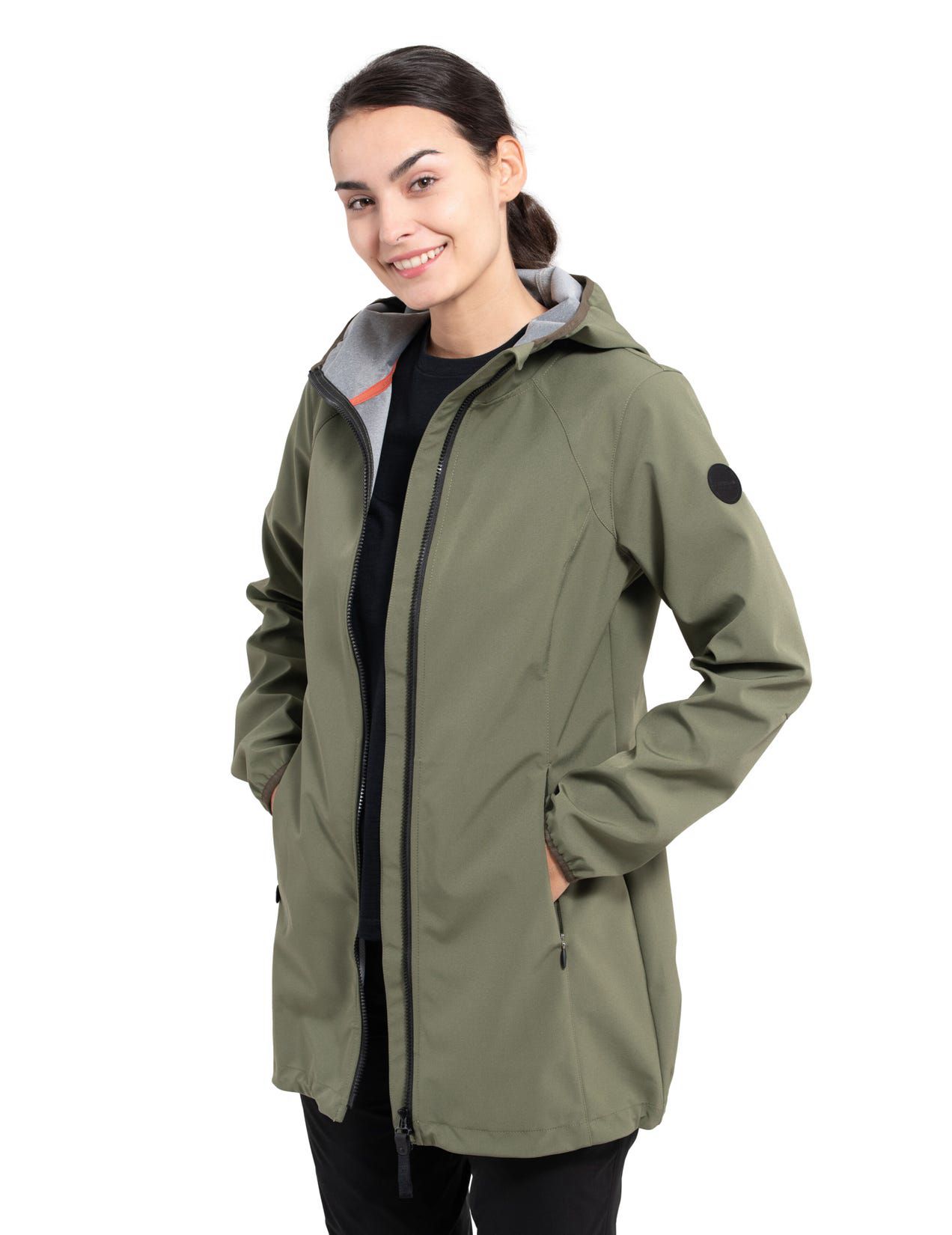 Green Women Icepeak Albany Softshell Jacket | USA-QKO983754