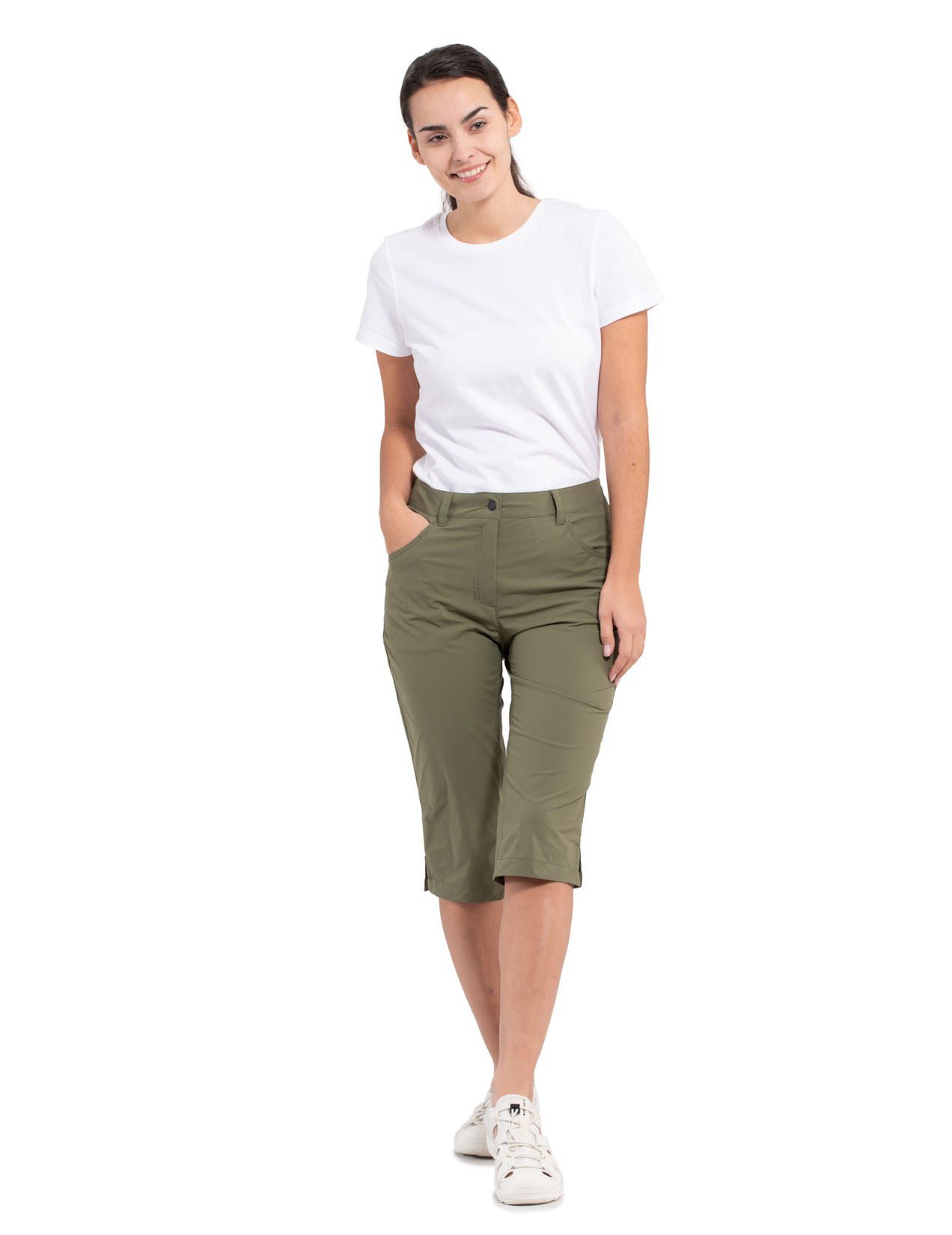 Green Women Icepeak Attica Outdoor Capri Pants | USA-ALX194057