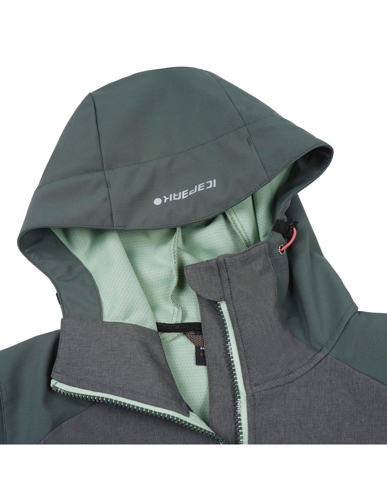 Green Women Icepeak Burnet Softshell Jacket | USA-VMU915342