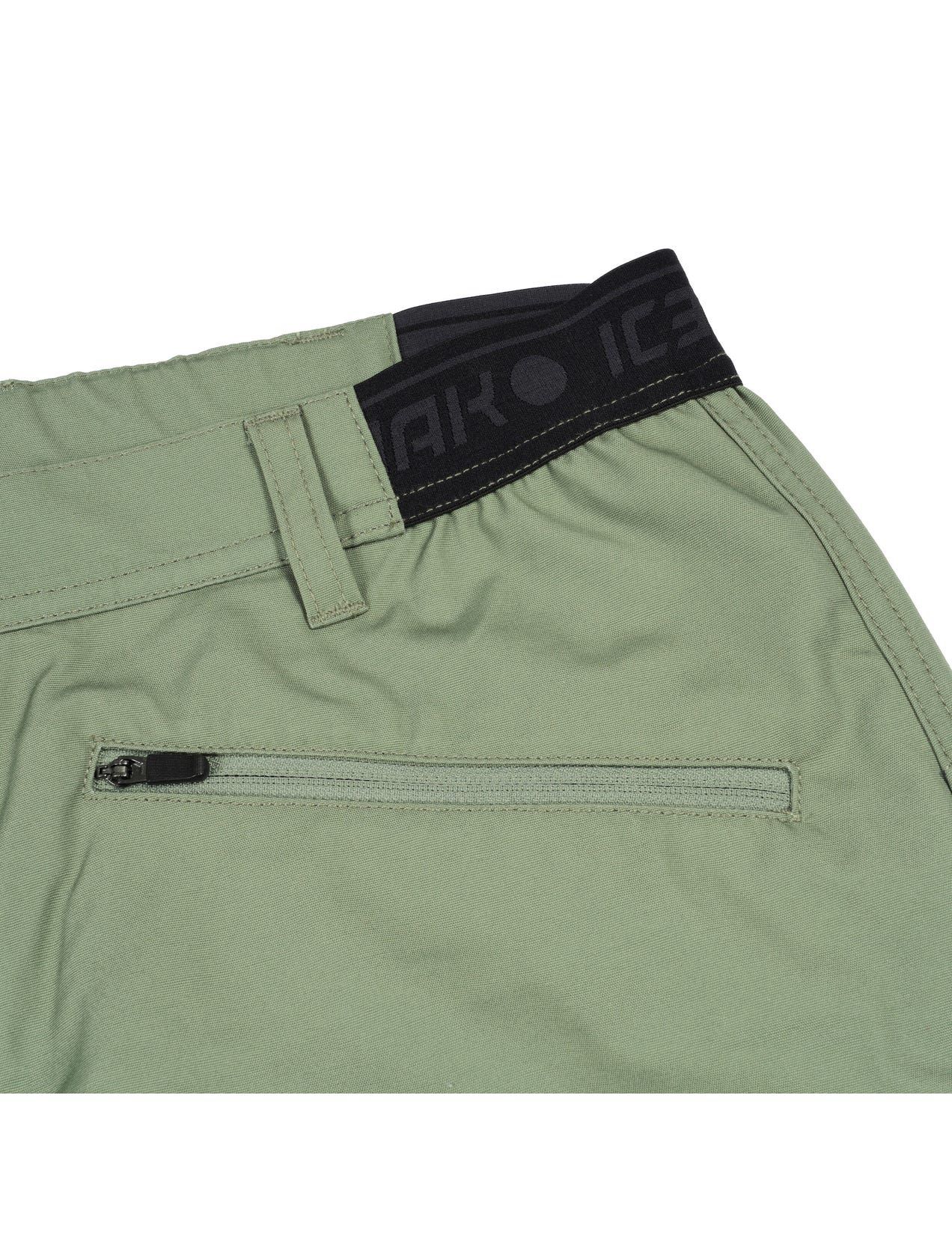 Green / Black Men Icepeak Mackville Shorts | USA-JIB217046