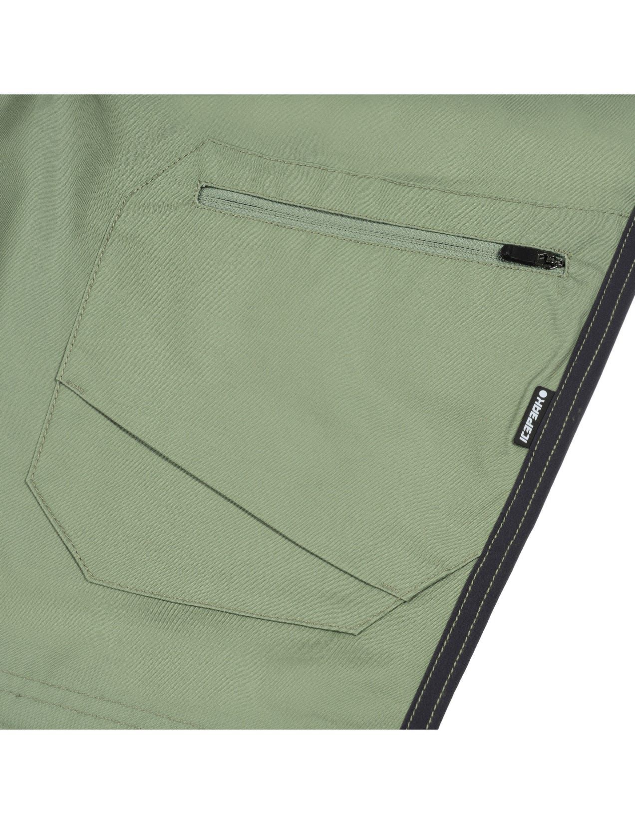 Green / Black Men Icepeak Mackville Shorts | USA-JIB217046