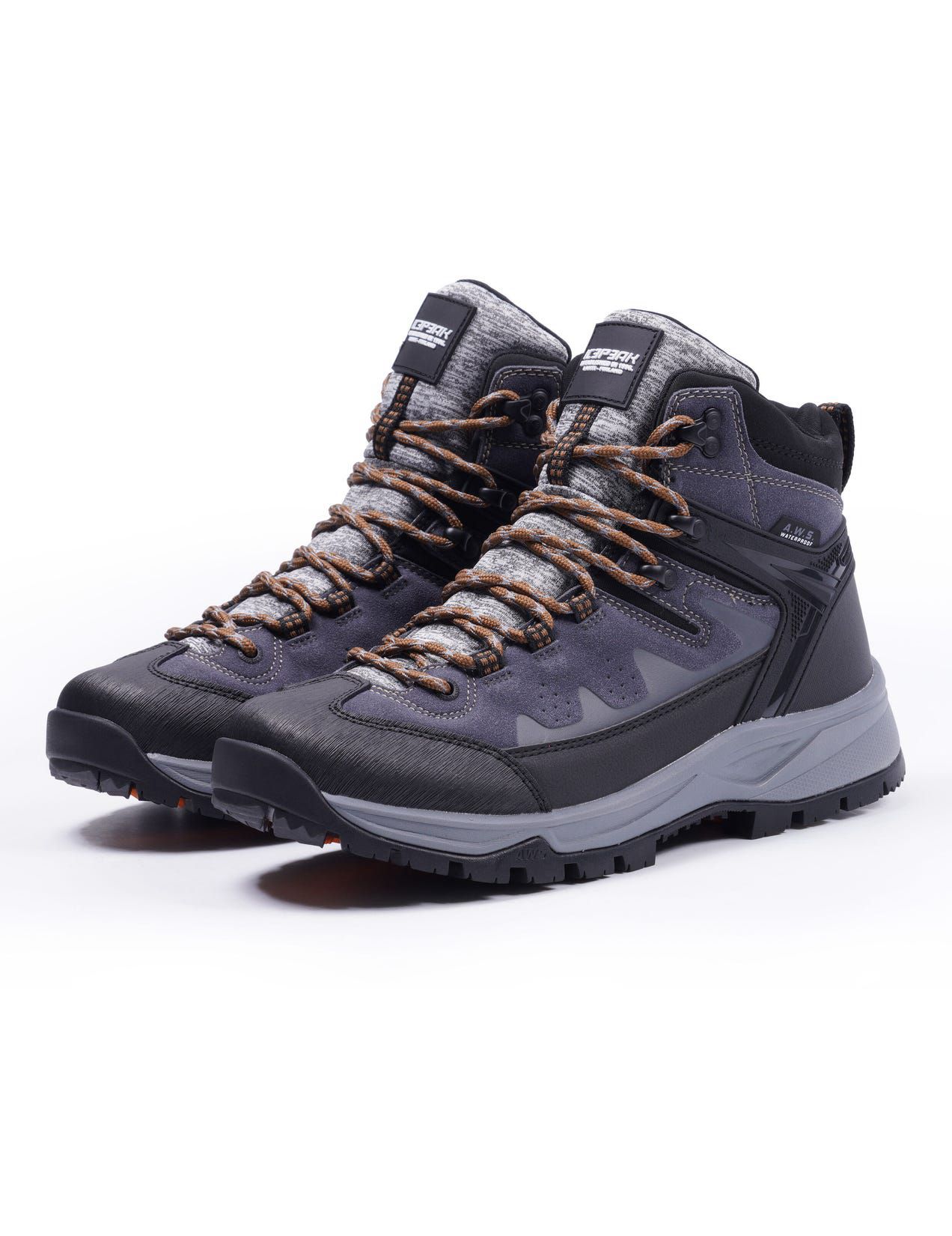 Grey Men Icepeak Wynnes Mid-cut Hiking Boots | USA-OWR603914