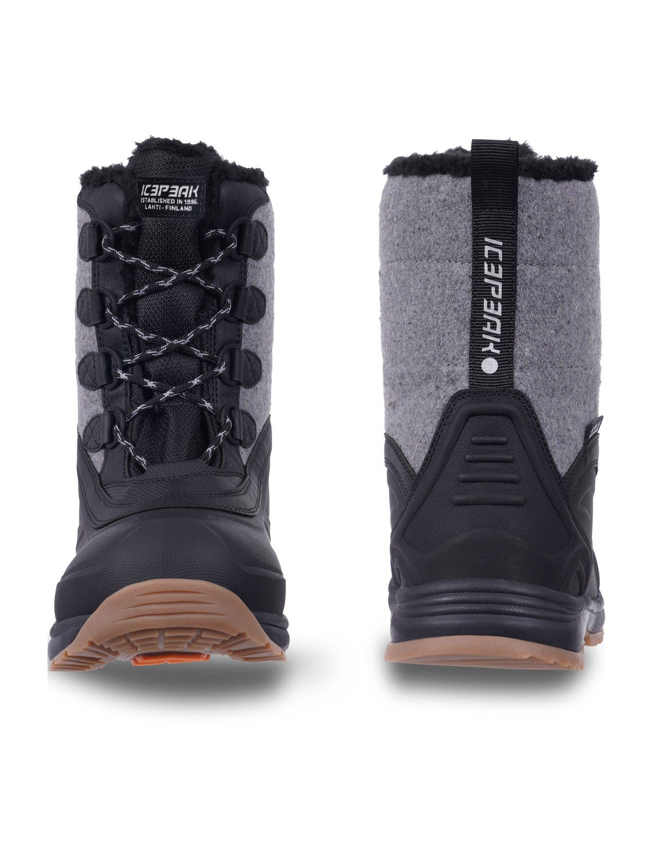 Grey / Black Men Icepeak Aleg Winter Boots | USA-ISG542367