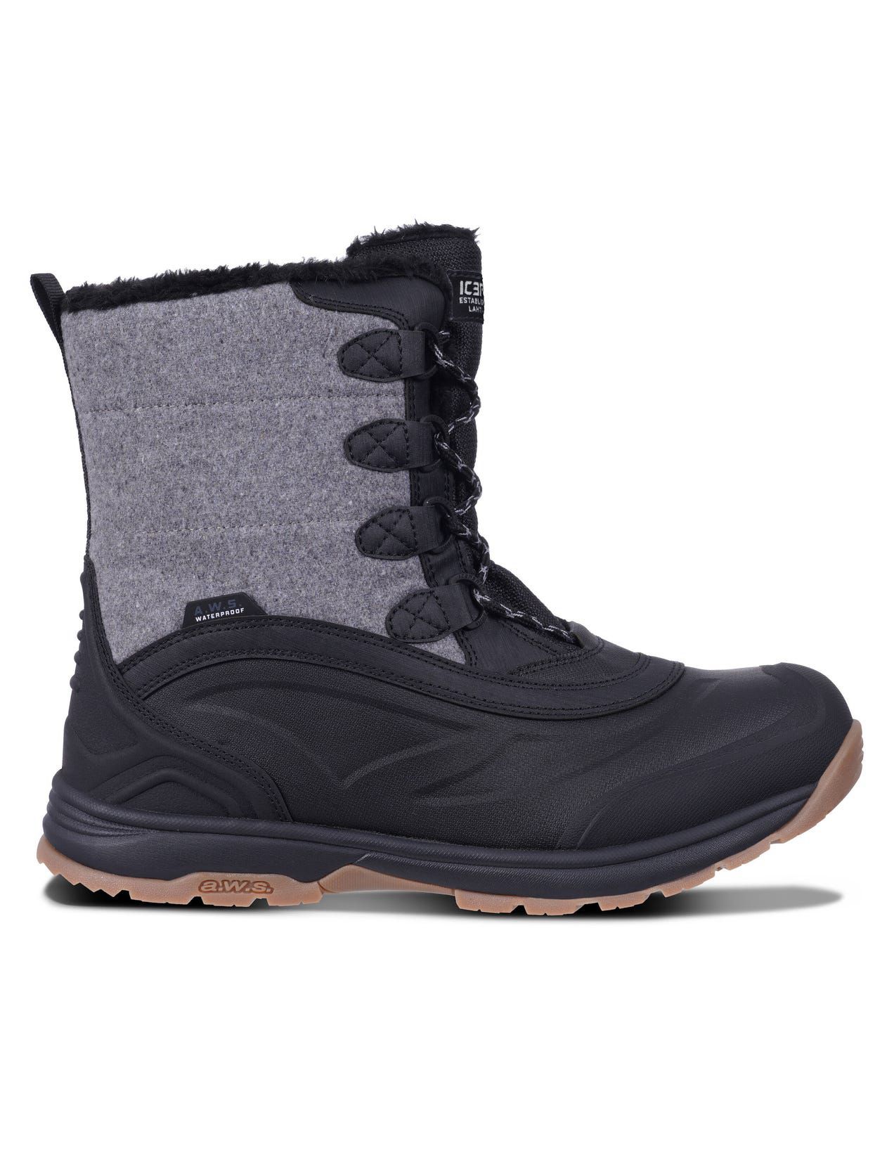 Grey / Black Men Icepeak Aleg Winter Boots | USA-ISG542367