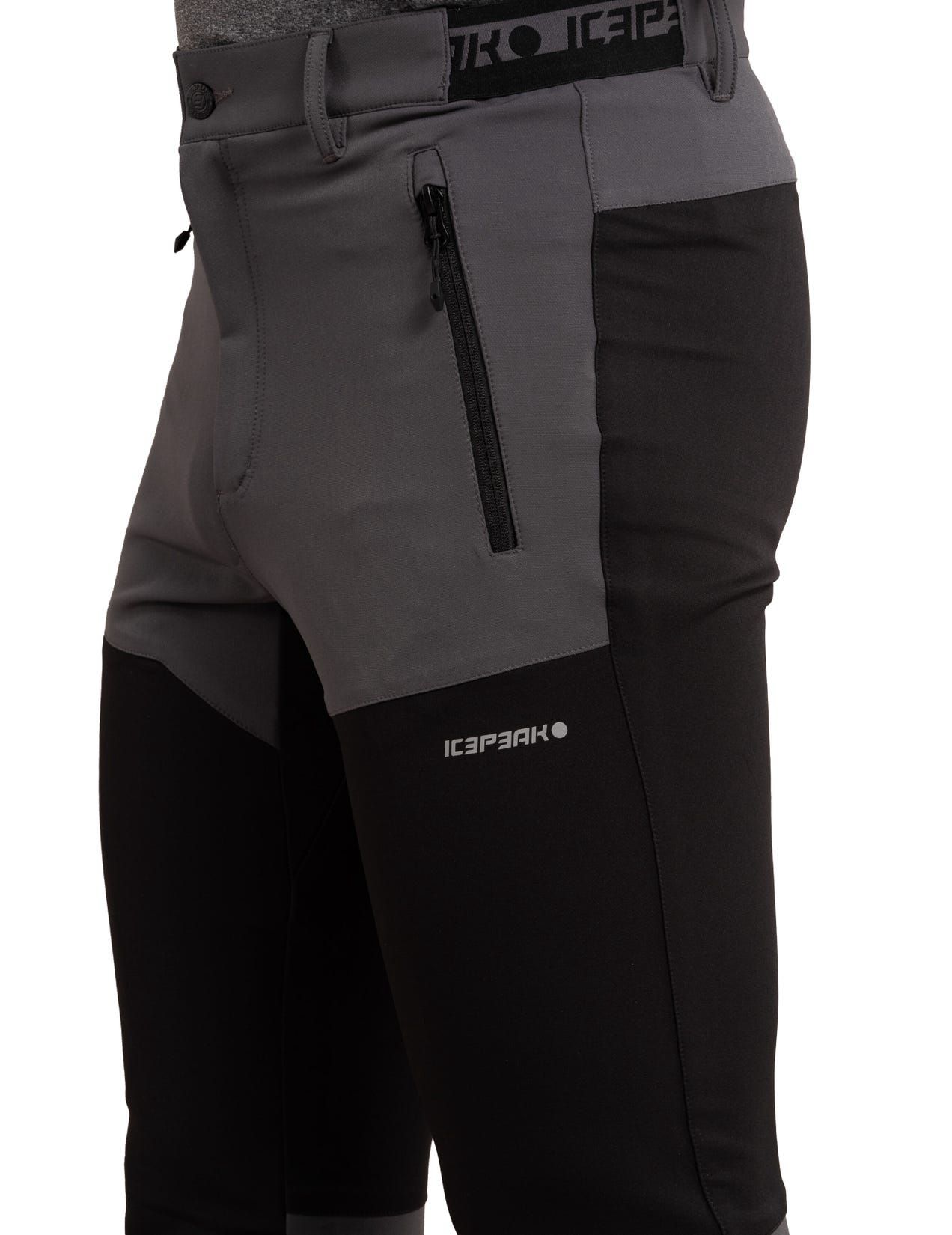 Grey / Black Men Icepeak Belgrade Pants | USA-XCS201635