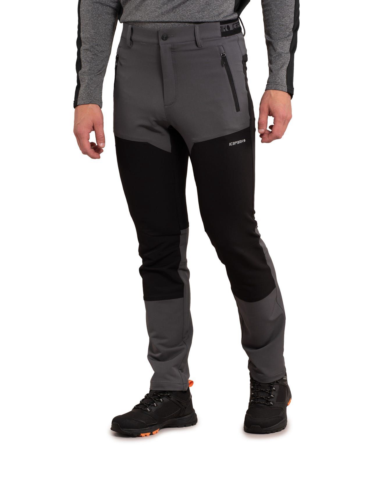 Grey / Black Men Icepeak Belgrade Pants | USA-XCS201635