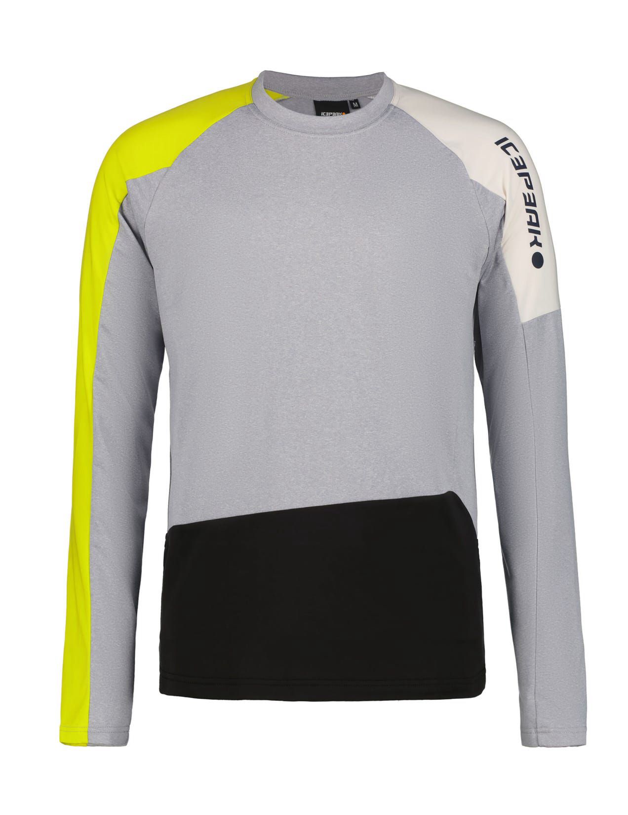 Grey / Black / Yellow Men Icepeak Duncan Shirts | USA-OEC580461