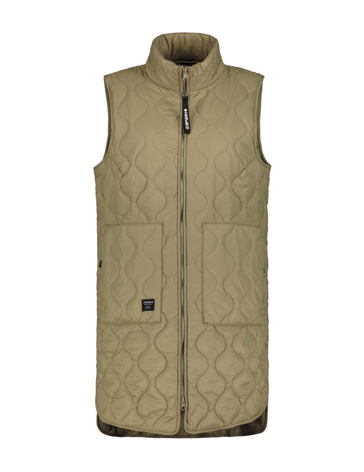 Khaki Women Icepeak Aalean Vest | USA-JML396501