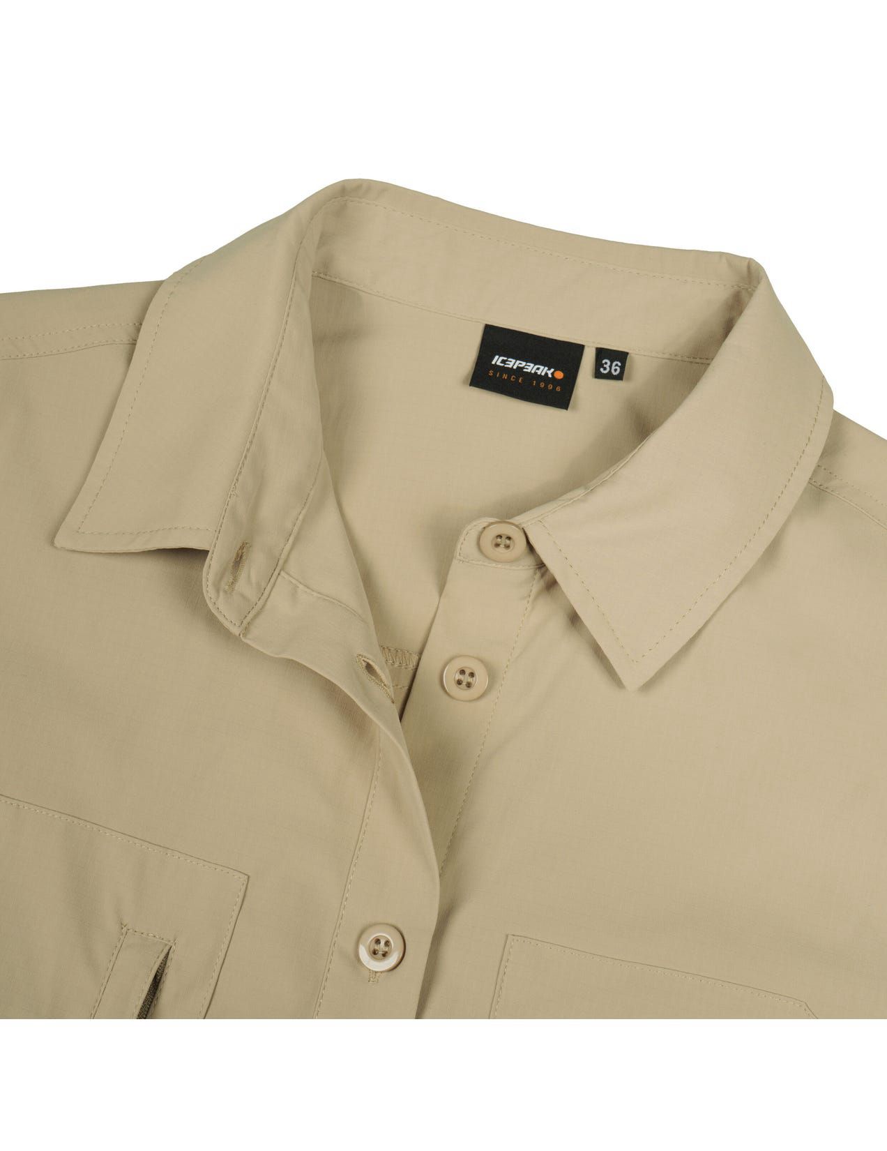 Khaki Women Icepeak Moline Shirts | USA-QMD623814