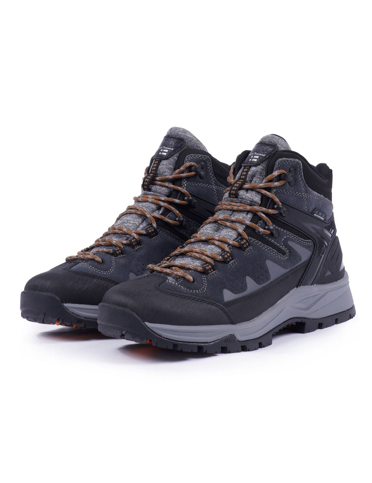 Lead-grey Men Icepeak Wynne Mid-cut Hiking Shoes | USA-OAI961748