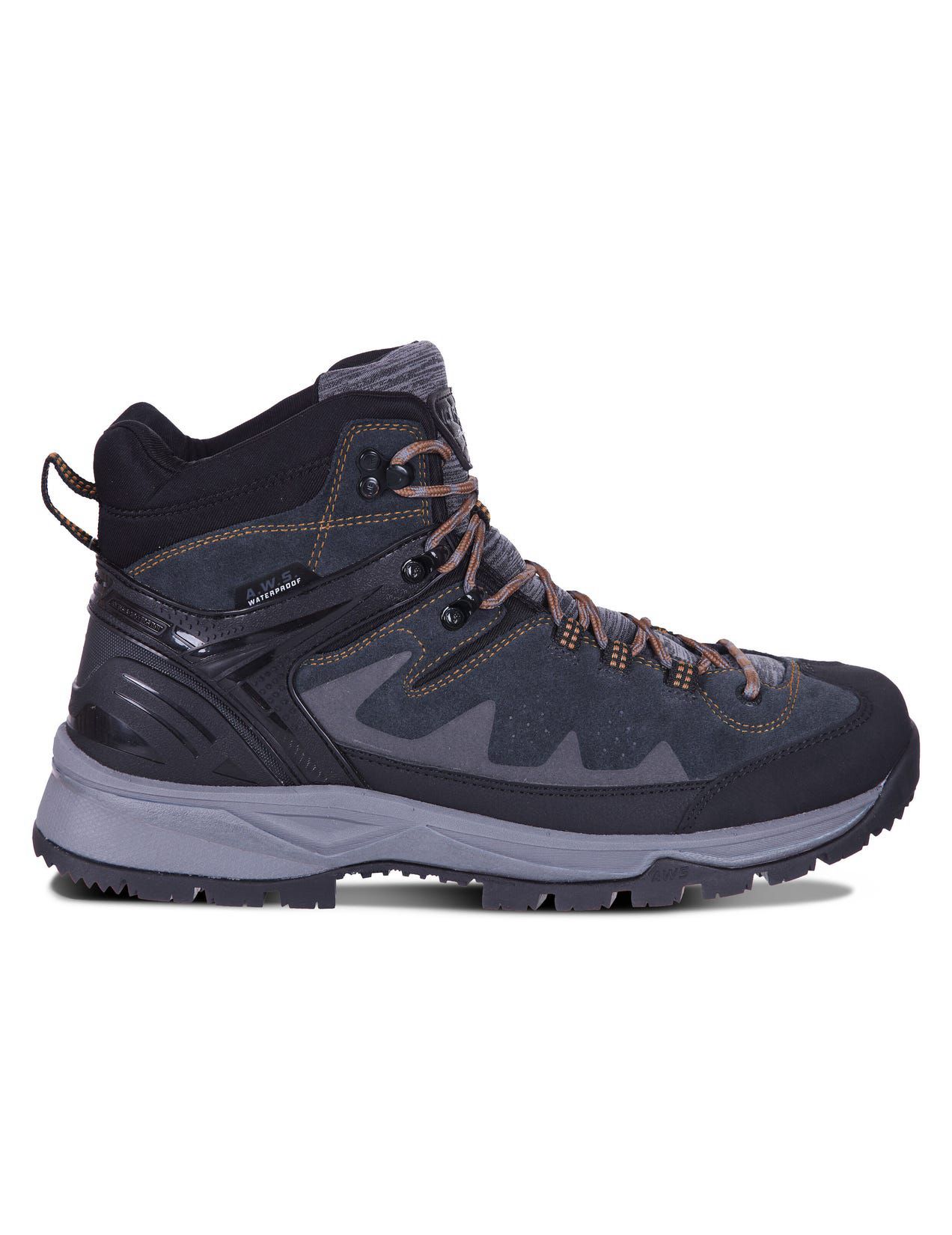 Lead-grey Men Icepeak Wynne Mid-cut Hiking Shoes | USA-OAI961748