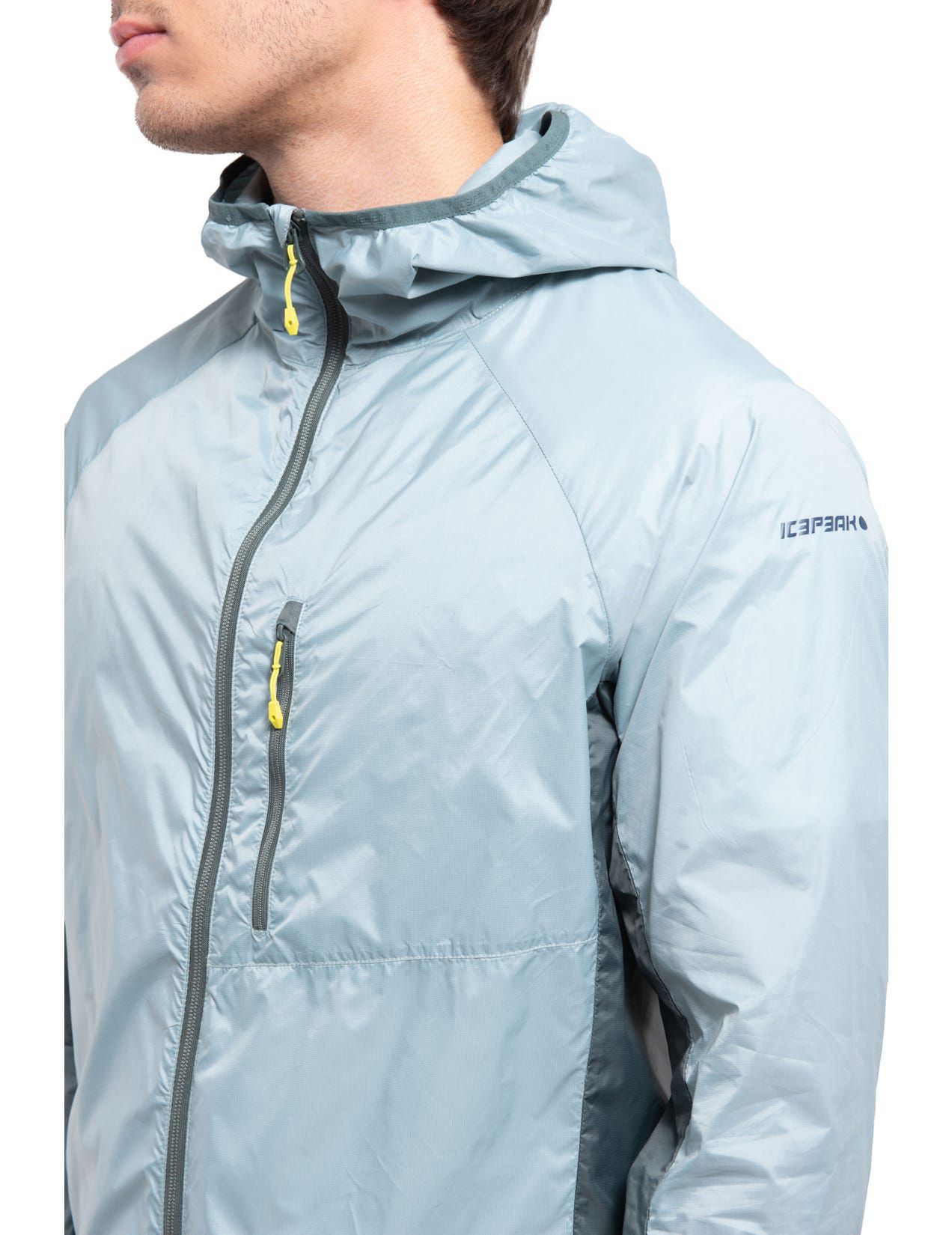 Light Blue Men Icepeak Bristow Windbreaker Jacket | USA-NEK097362