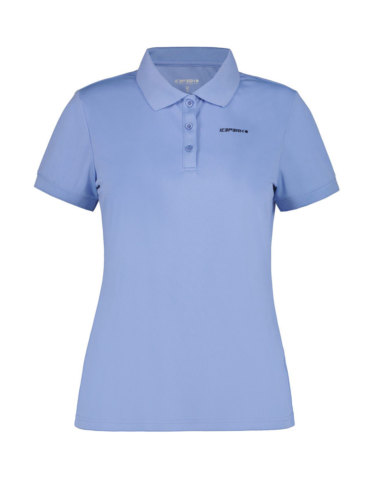 Light Blue Women Icepeak Bayard Sporty Short-sleeved Polo Shirt | USA-NMJ453196