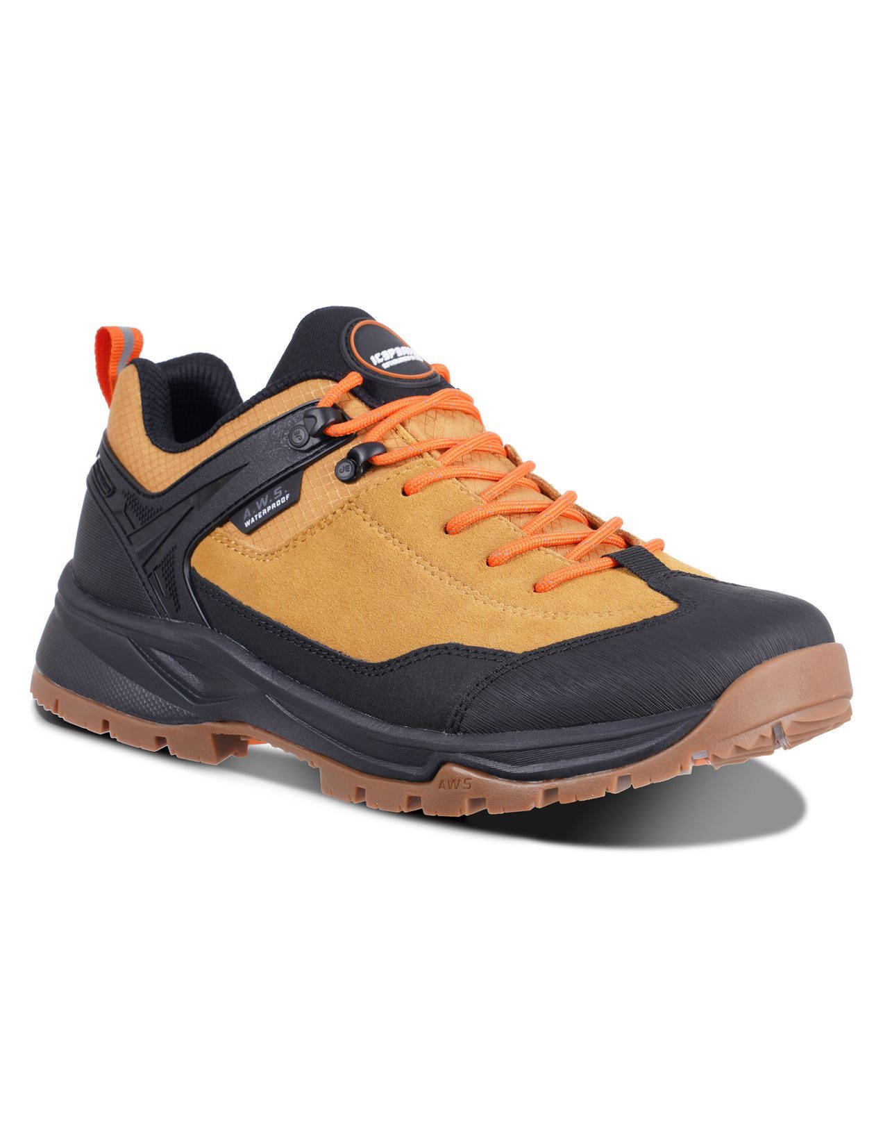 Light Brown / Black Men Icepeak Abai Low-cut Hiking Shoes | USA-YEP541806