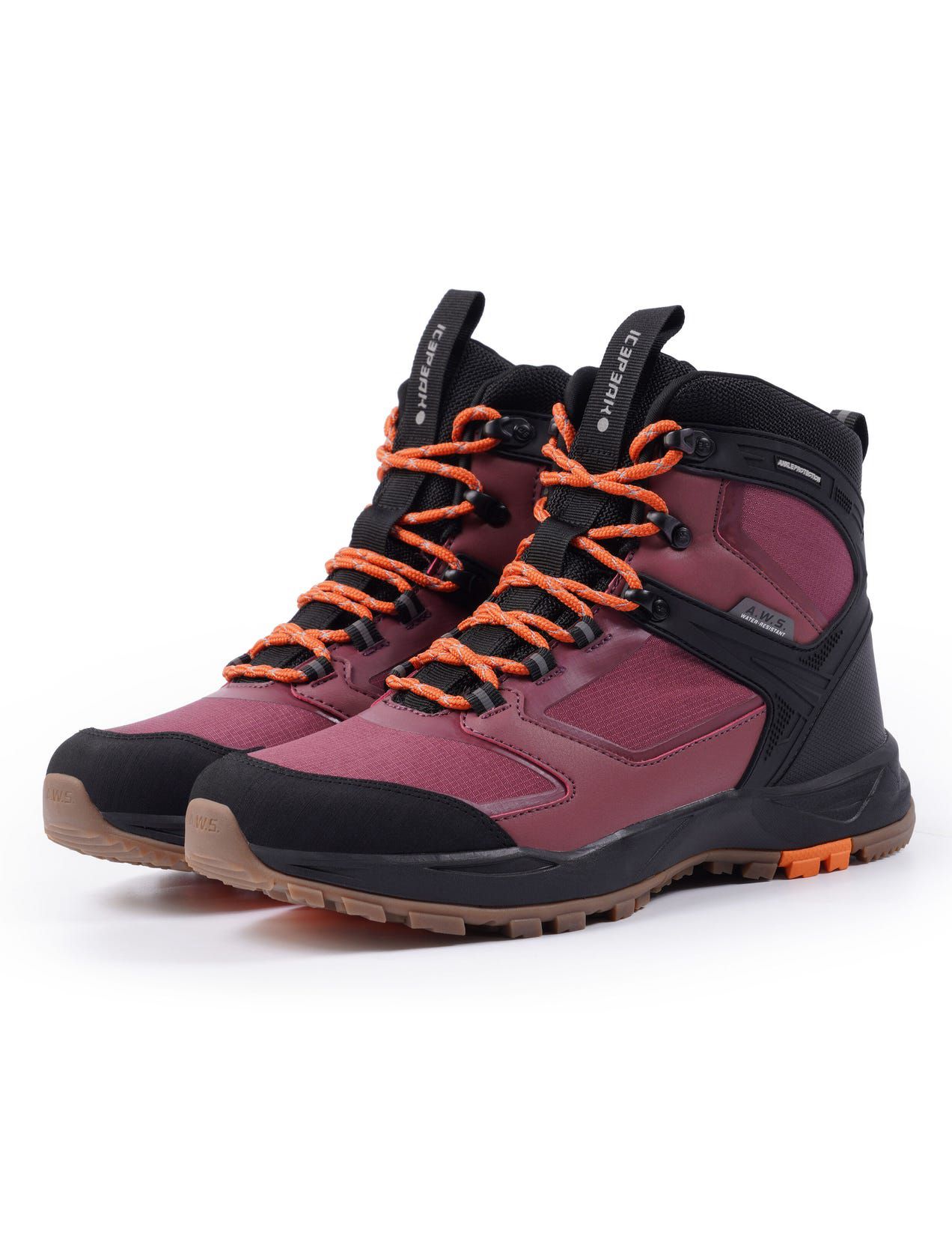 Light Burgundy / Black Women Icepeak Agadir2 Outdoor Hiking Boots | USA-YPH809512