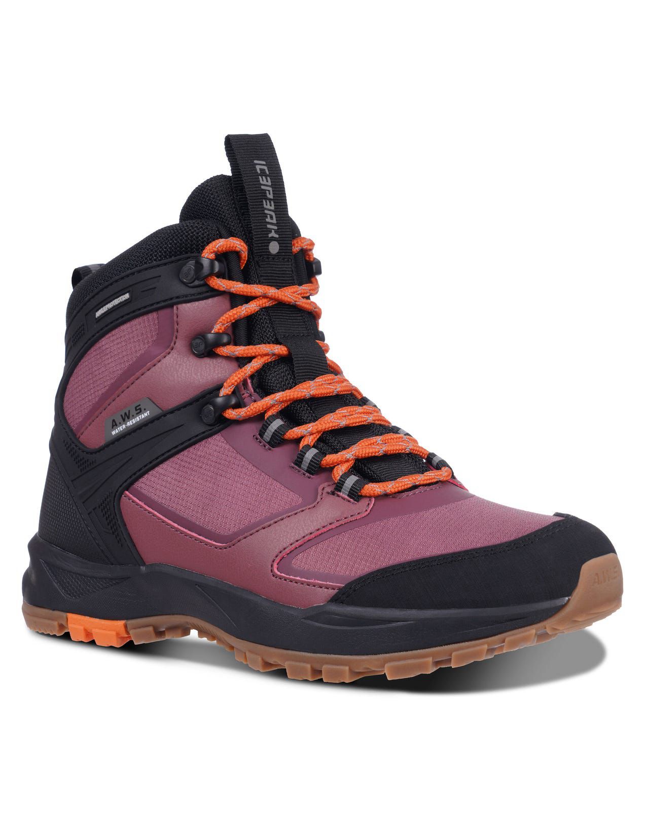 Light Burgundy / Black Women Icepeak Agadir2 Outdoor Hiking Boots | USA-YPH809512