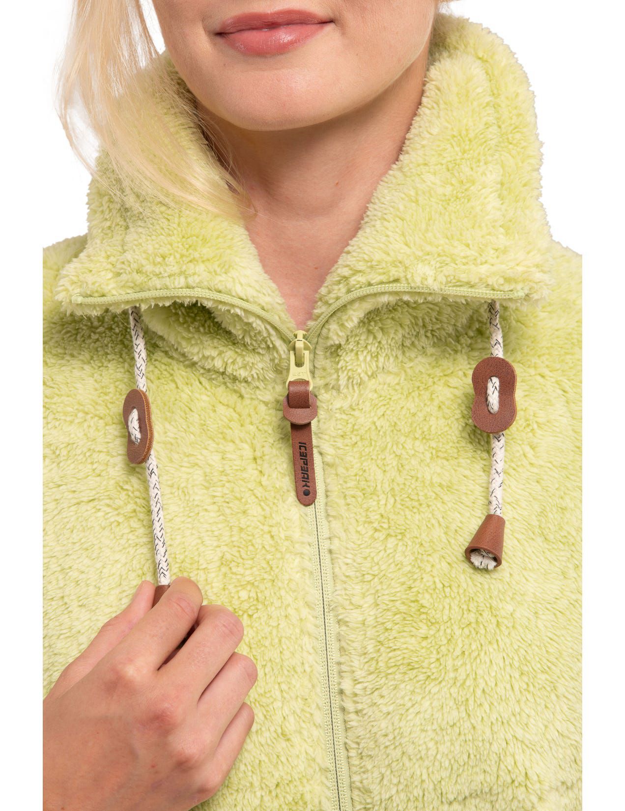 Light Green Women Icepeak Colony Midlayer Jacket | USA-EDV684725