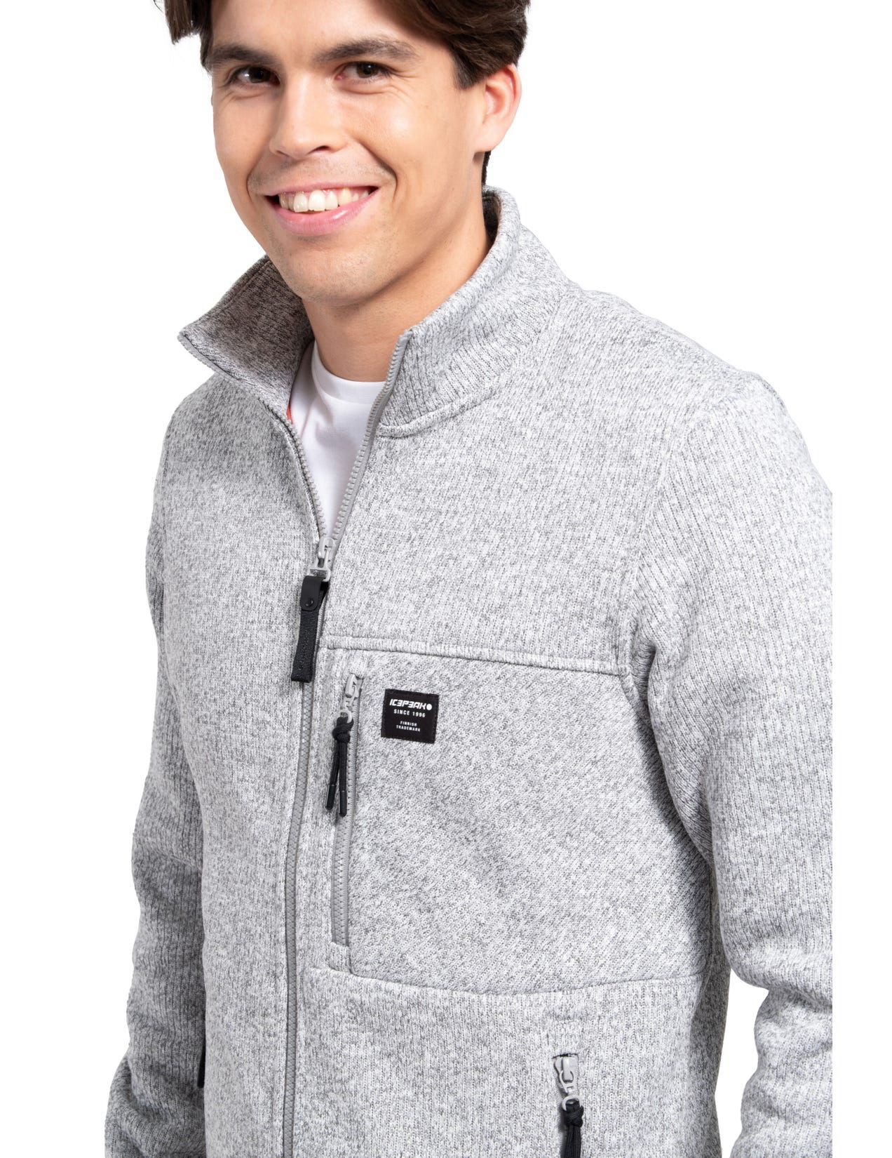 Light Grey Men Icepeak Alfeld Midlayer Jacket | USA-WQI924375