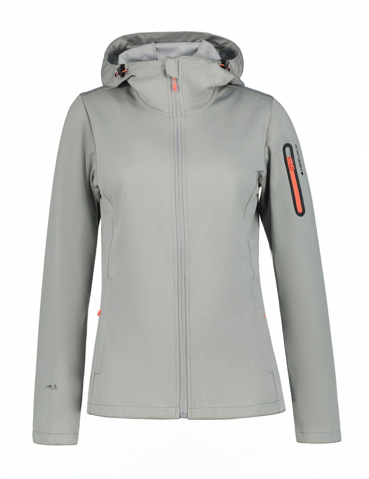 Light Grey Women Icepeak Bridgewater Softshell Jacket | USA-UTB189524