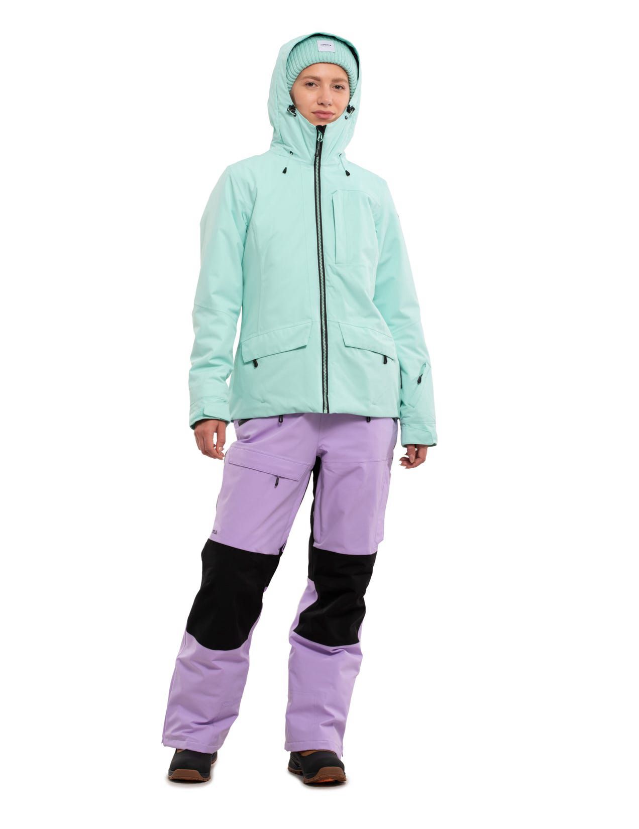 Light Turquoise Women Icepeak Cathay Waterproof Insulated Ski Jacket | USA-WGT985402